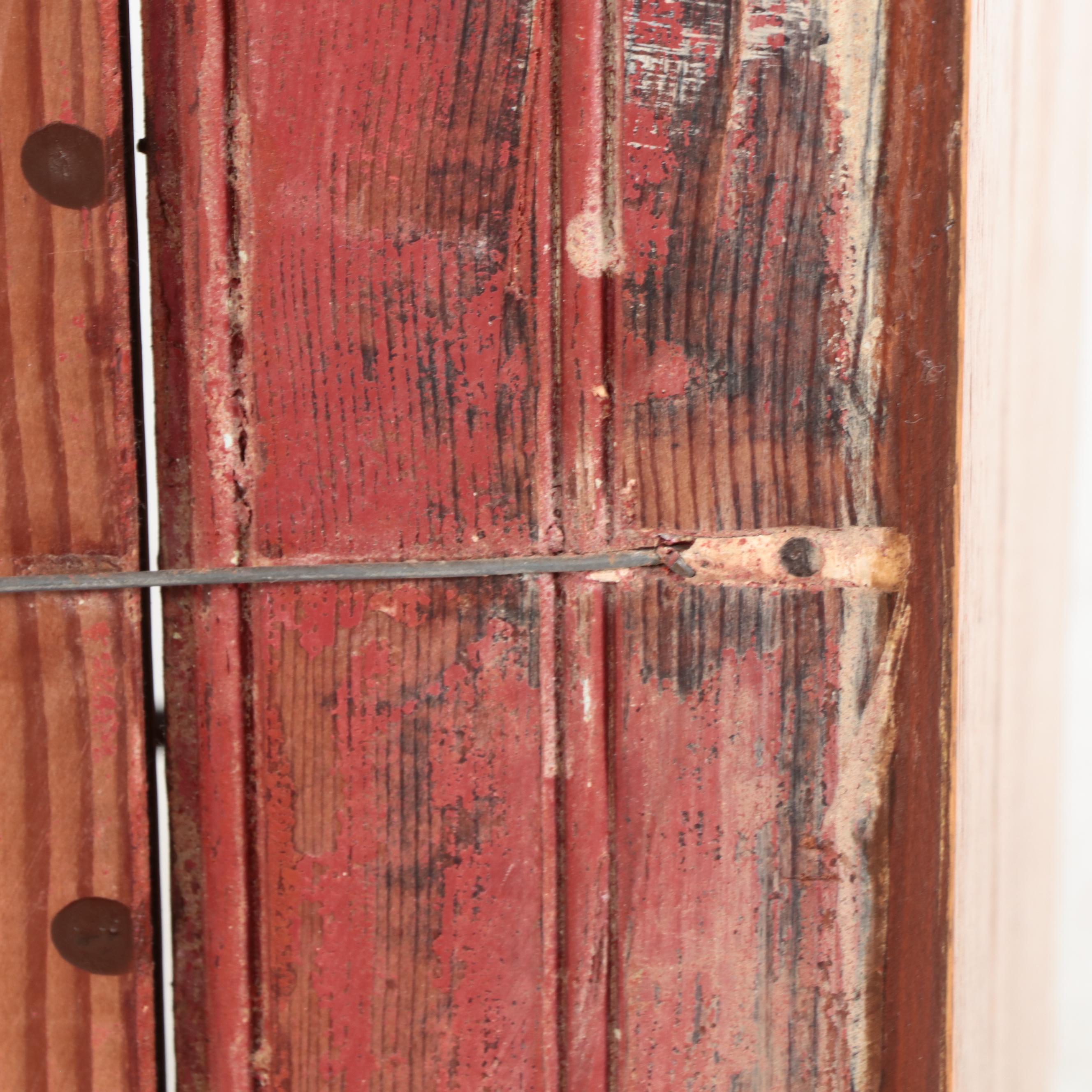 Pair of Arts & Crafts Style Oak Display Cabinets with Beveled Glass Doors