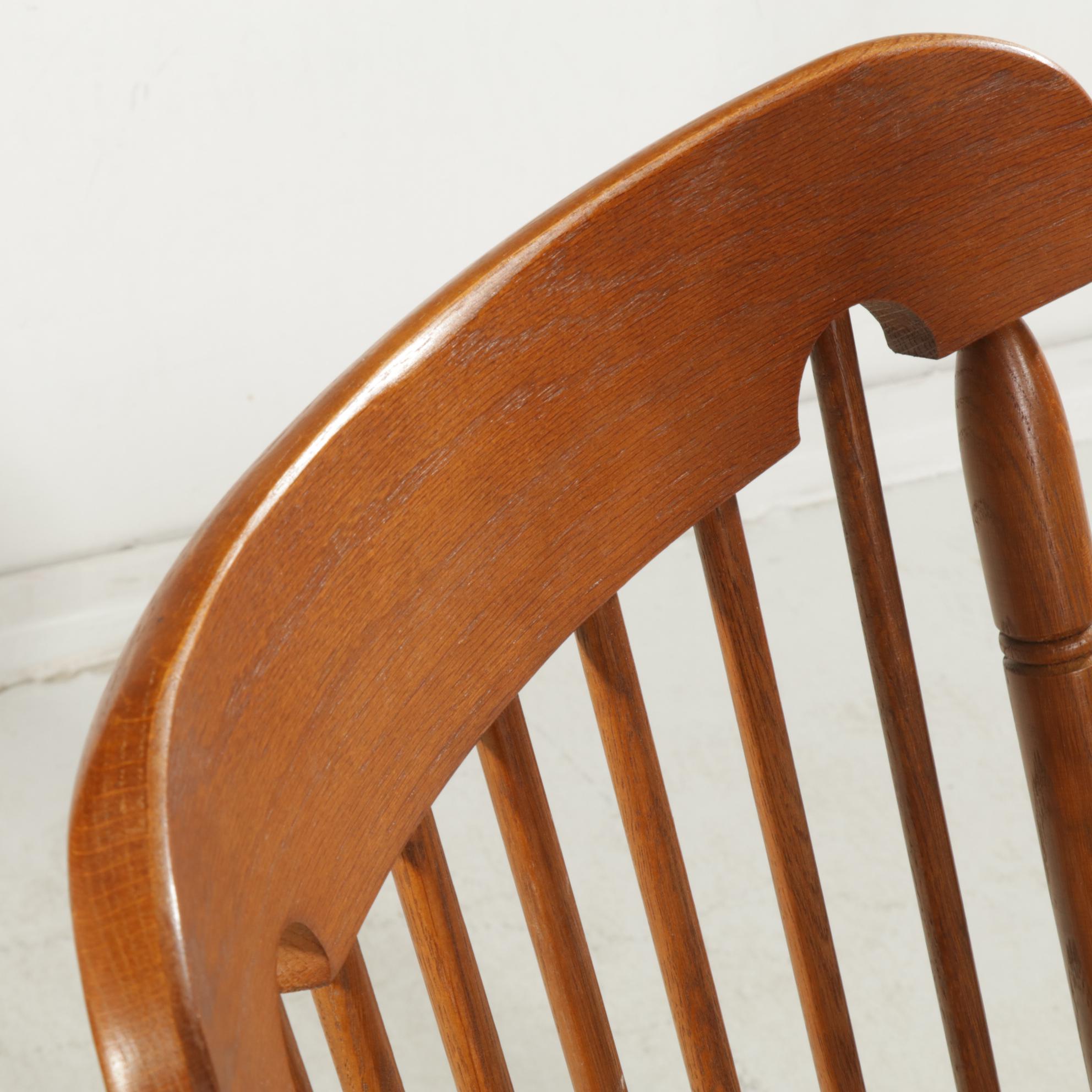 Maple Dining Table with Keller "Chestnut Creek" Oak RodBack Chairs EBTH