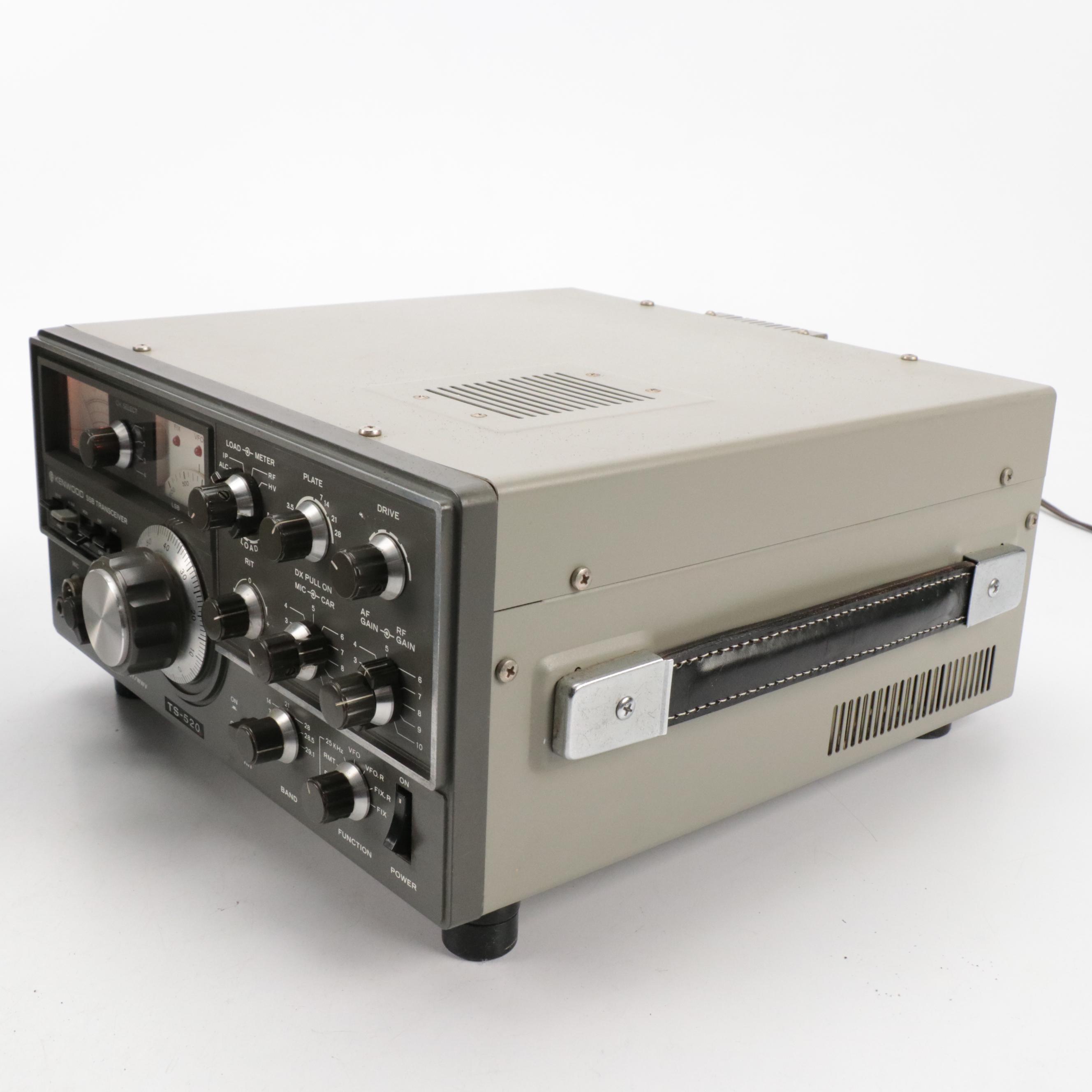 Kenwood Antenna Tuner, Remote VFO, Transceiver and Drake Microphone