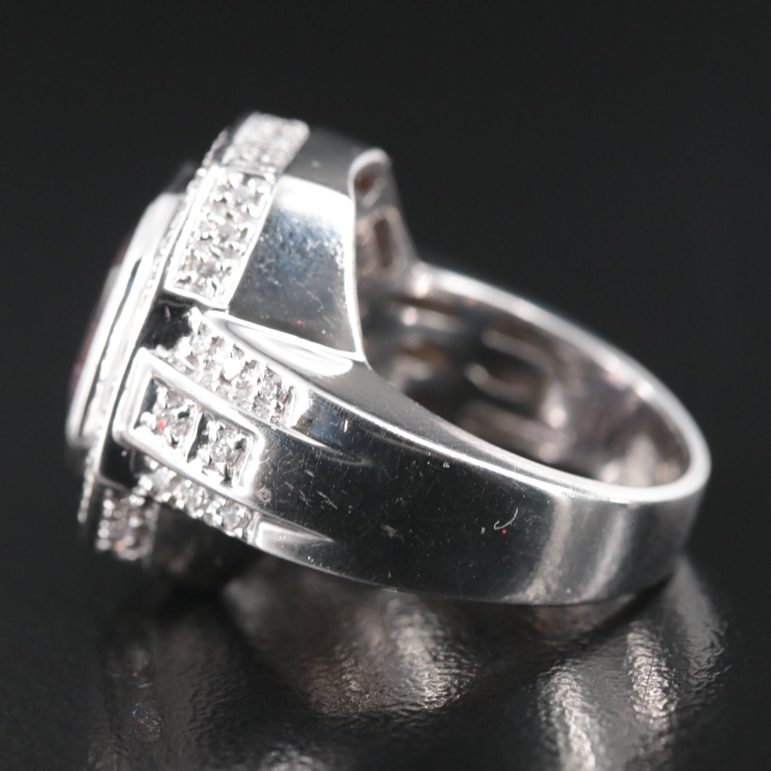 Sonia Bitton 14K Kunzite and Diamond Ring