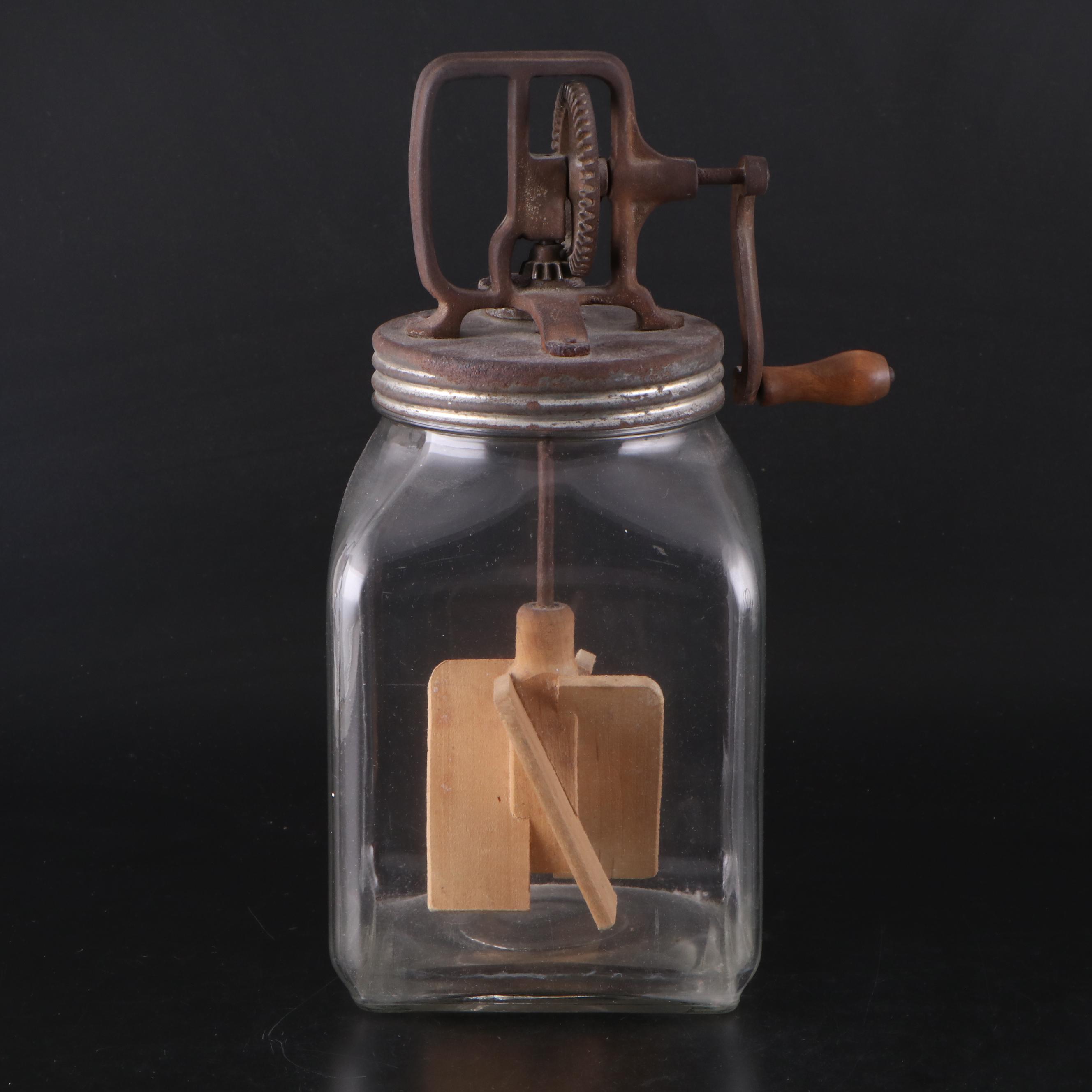 Newey & Bloomer "Simplex Copper Tea Kettle with 6 Qt. Butter Churn