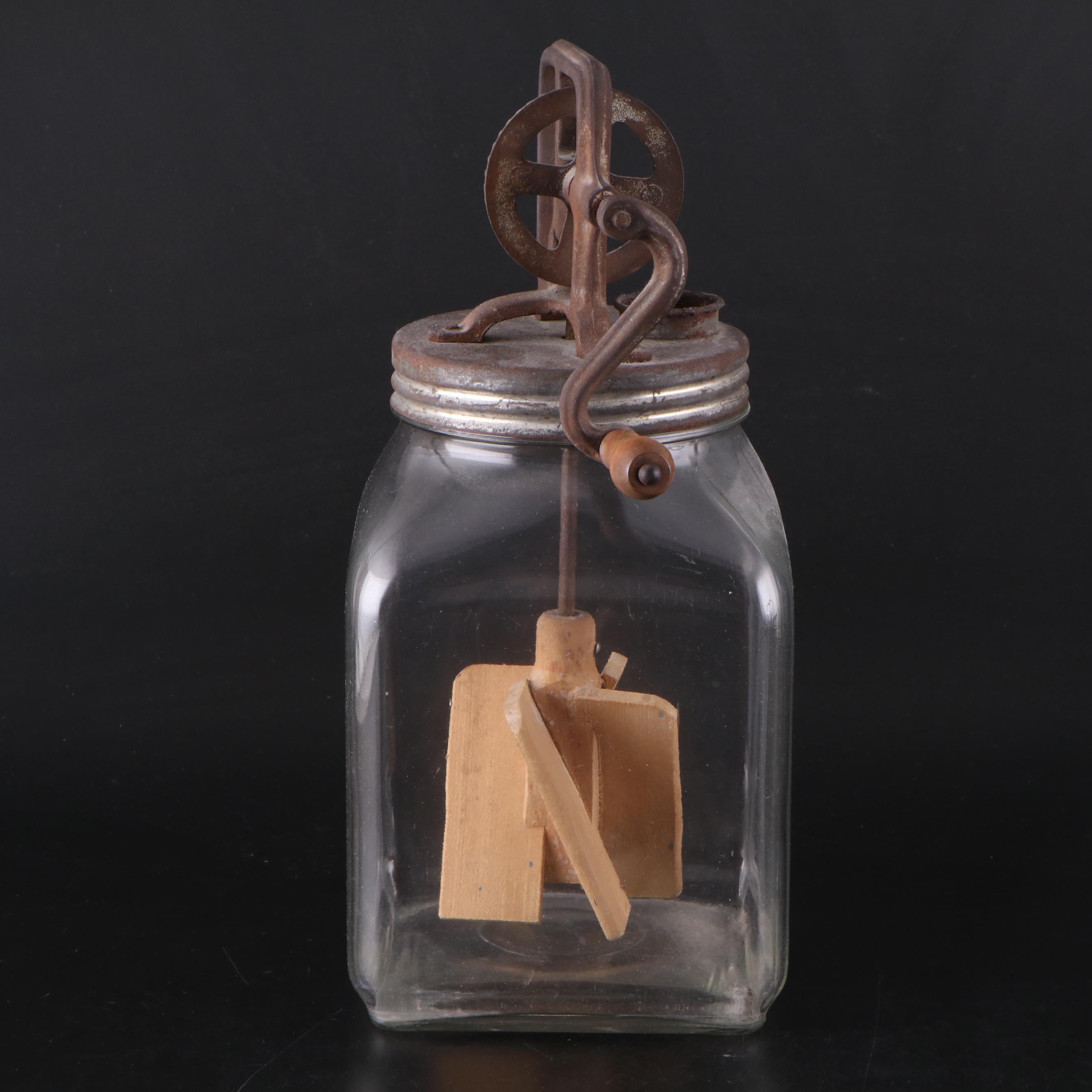 Newey & Bloomer "Simplex Copper Tea Kettle with 6 Qt. Butter Churn