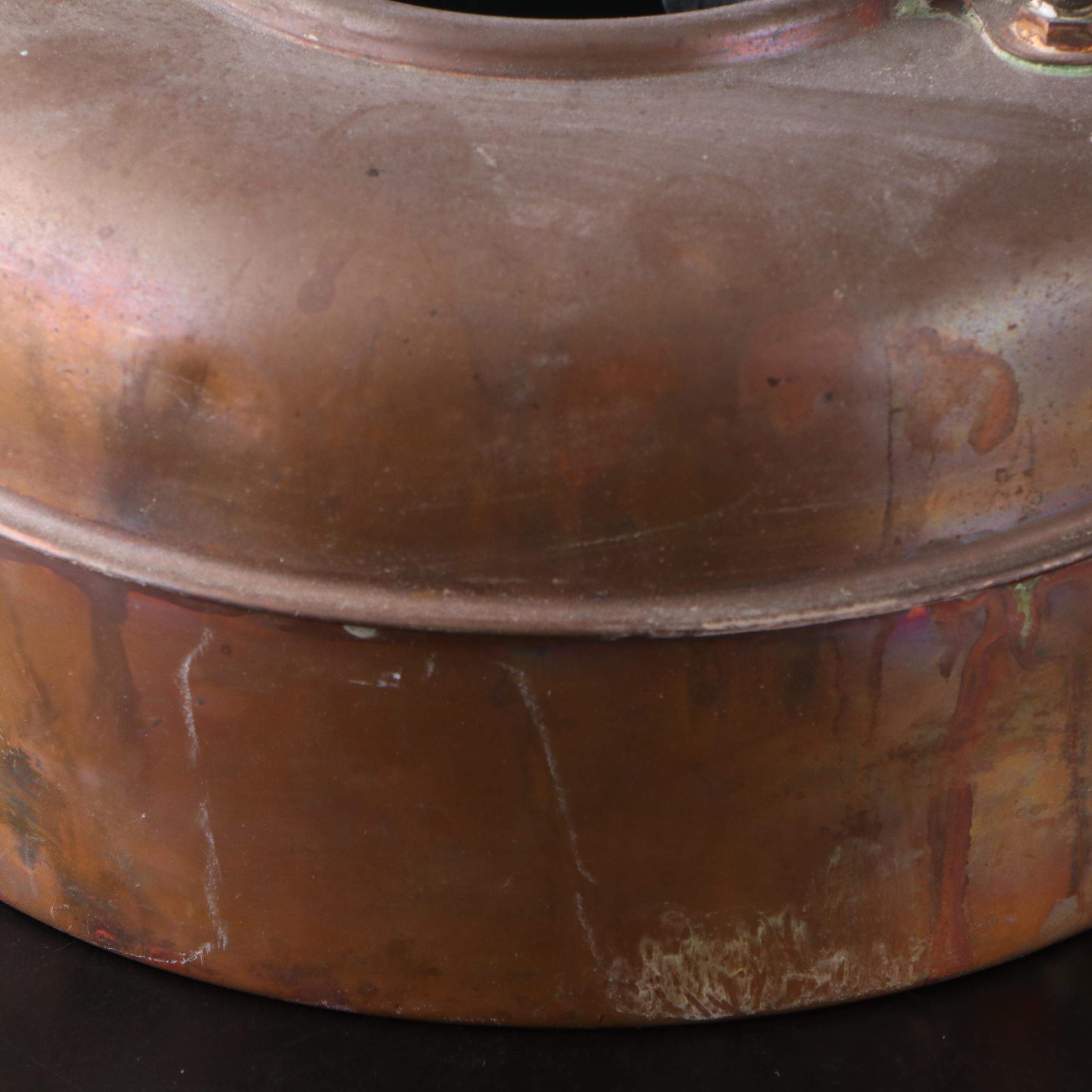 Newey & Bloomer "Simplex Copper Tea Kettle with 6 Qt. Butter Churn