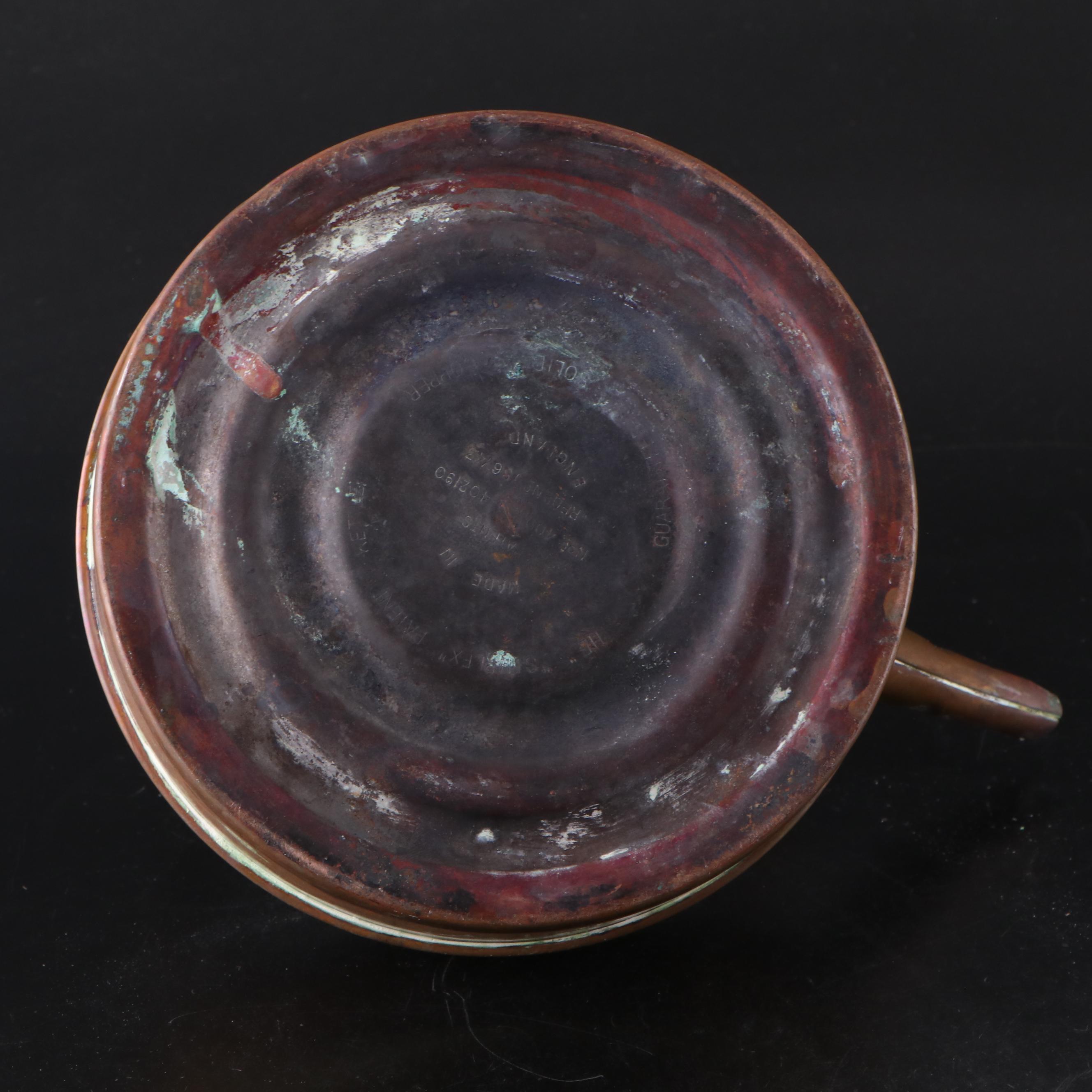 Newey & Bloomer "Simplex Copper Tea Kettle with 6 Qt. Butter Churn