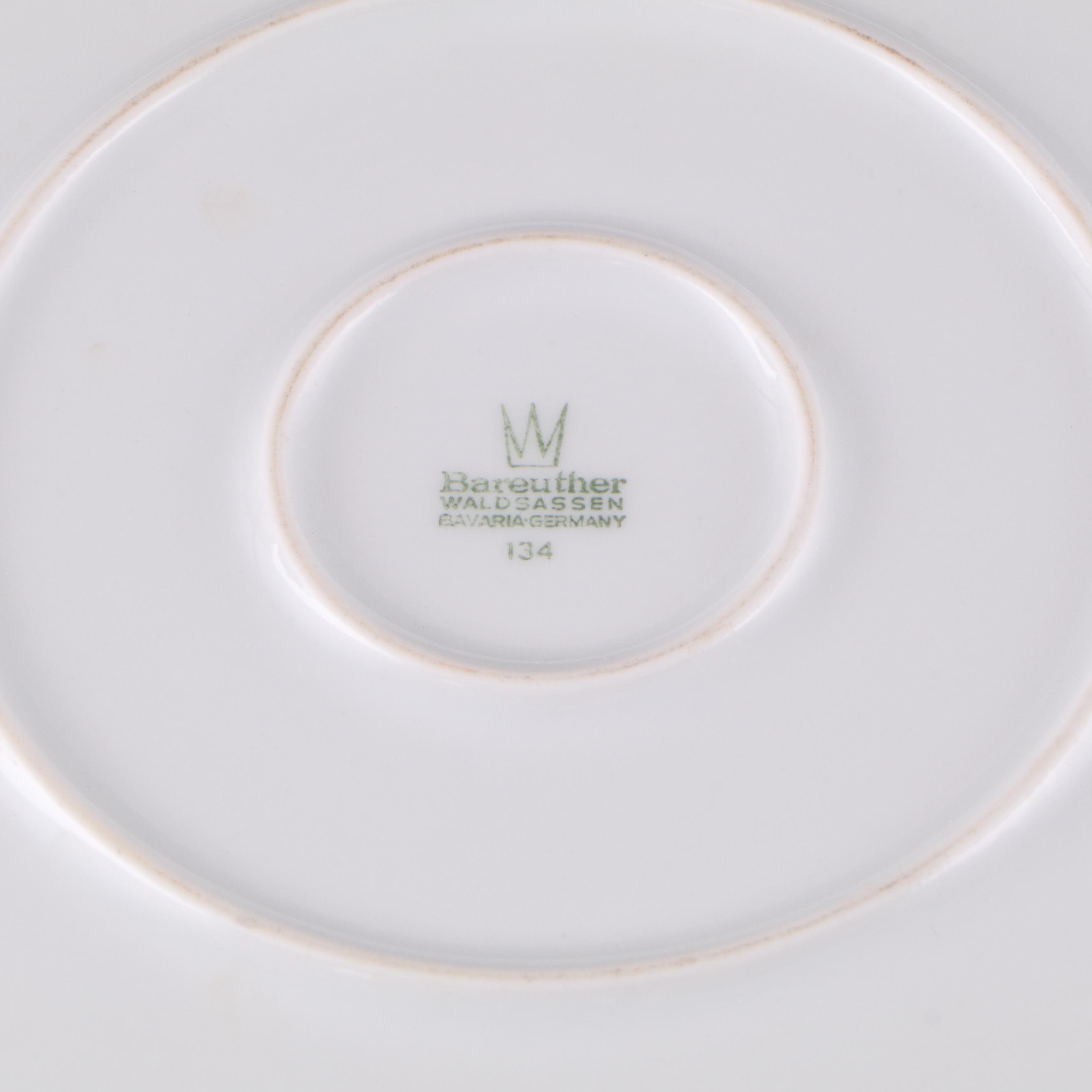 Seltmann "Gloria" Gilt Porcelain Coffee Service with Other Porcelain Table Décor