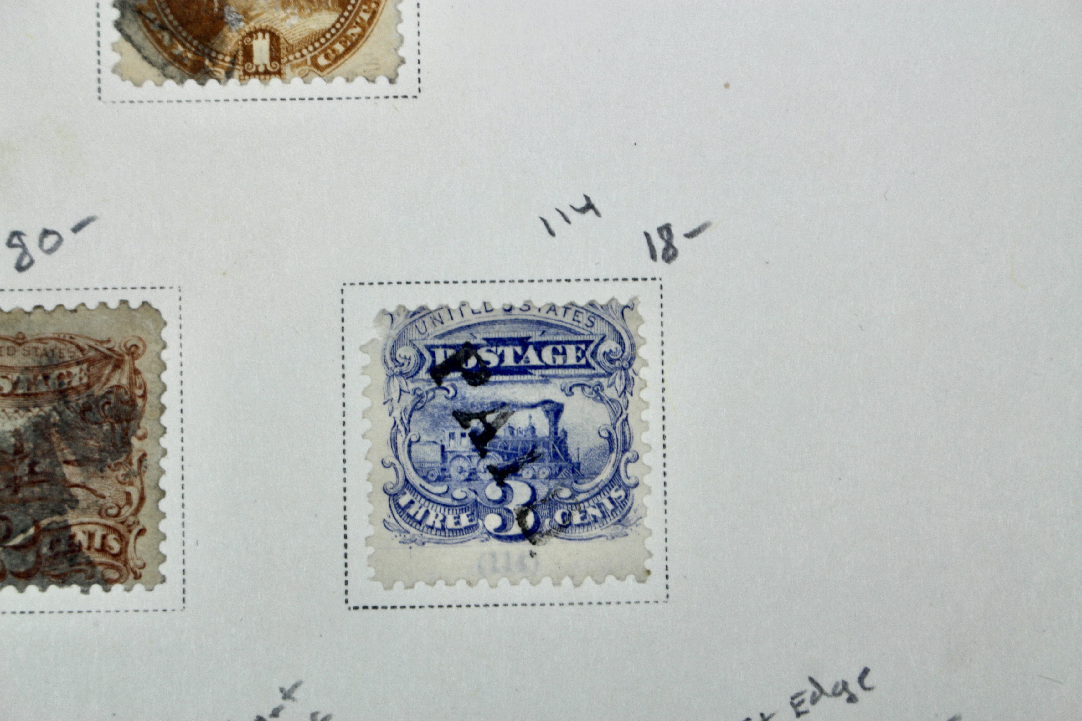 Eight Different Used 1869 Pictorial Postage Stamps