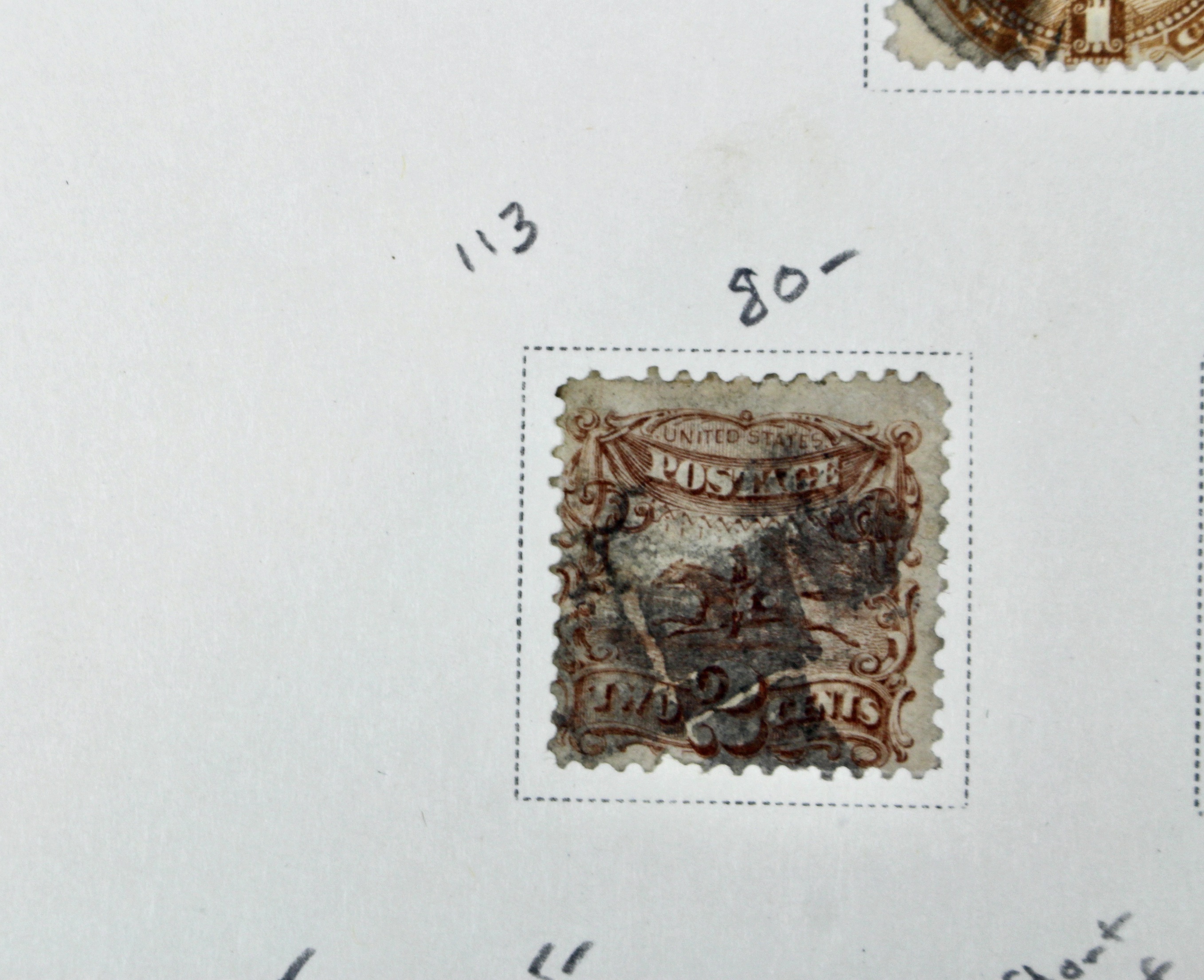 Eight Different Used 1869 Pictorial Postage Stamps