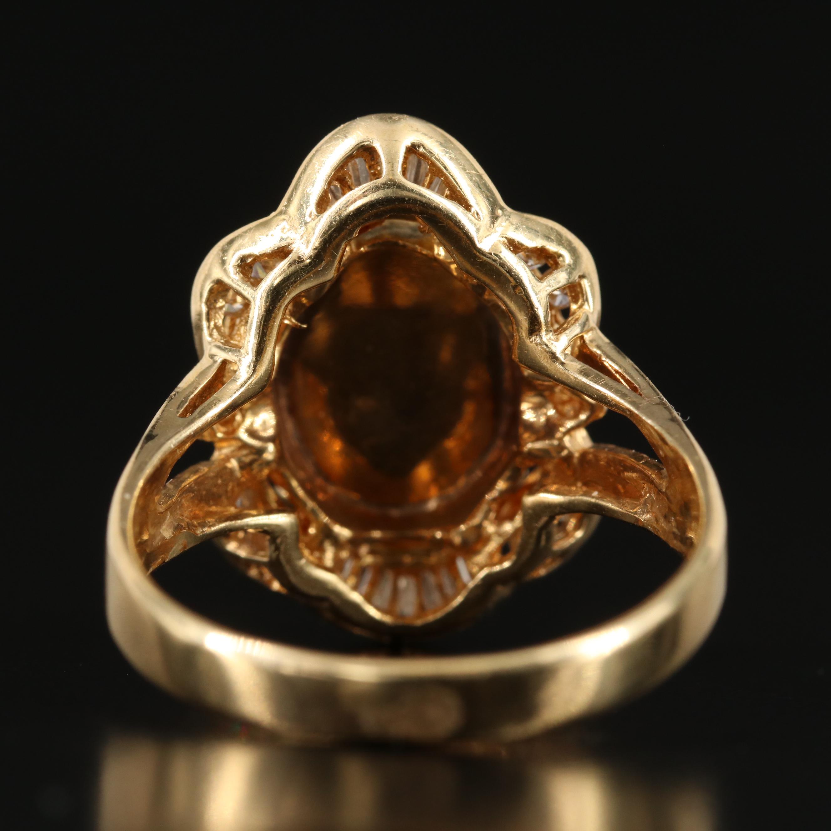 18K Fei Cui Jadeite and Diamond Ring with GIA Report