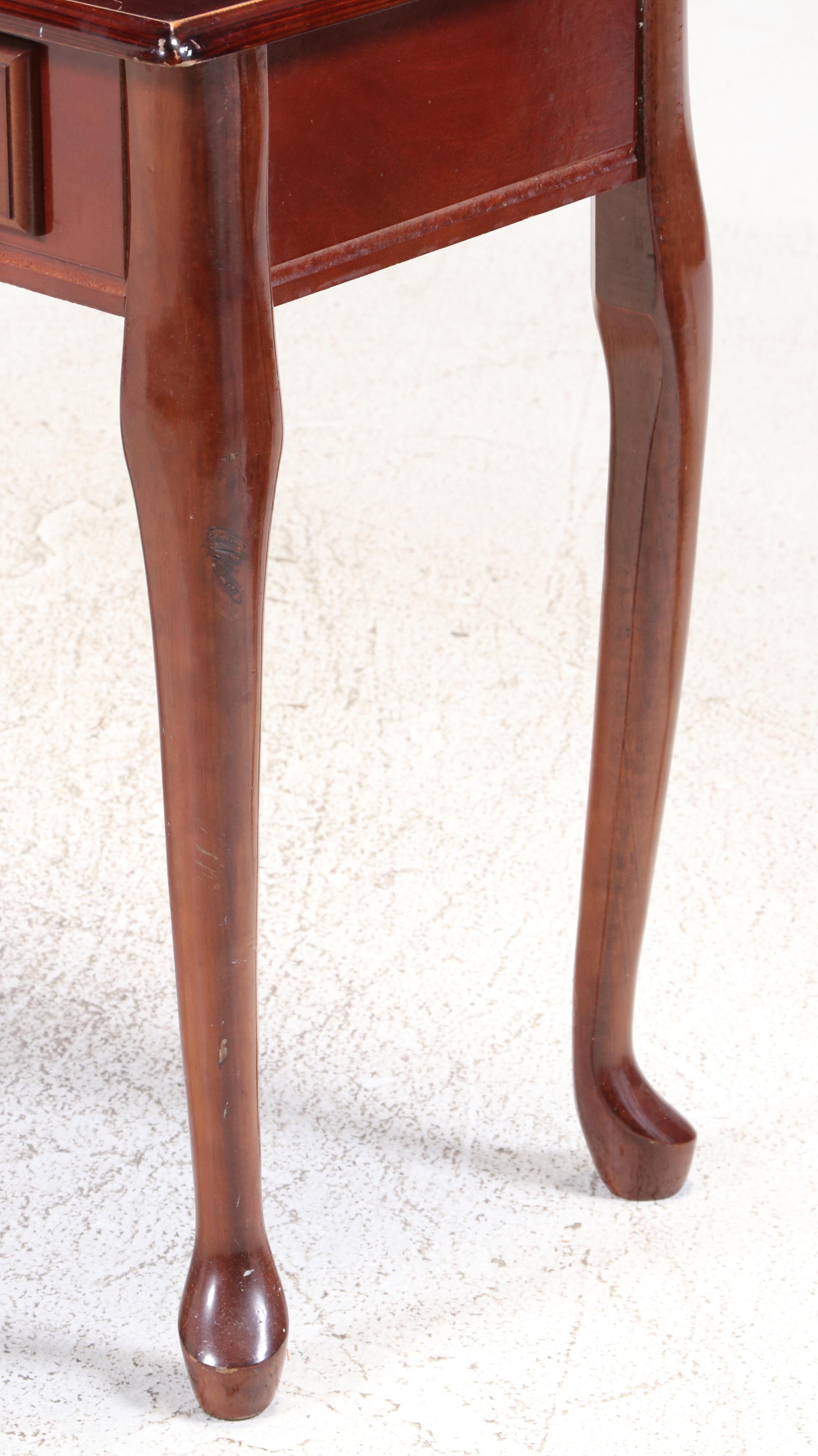 Queen Anne Style Three-Drawer Sofa Table