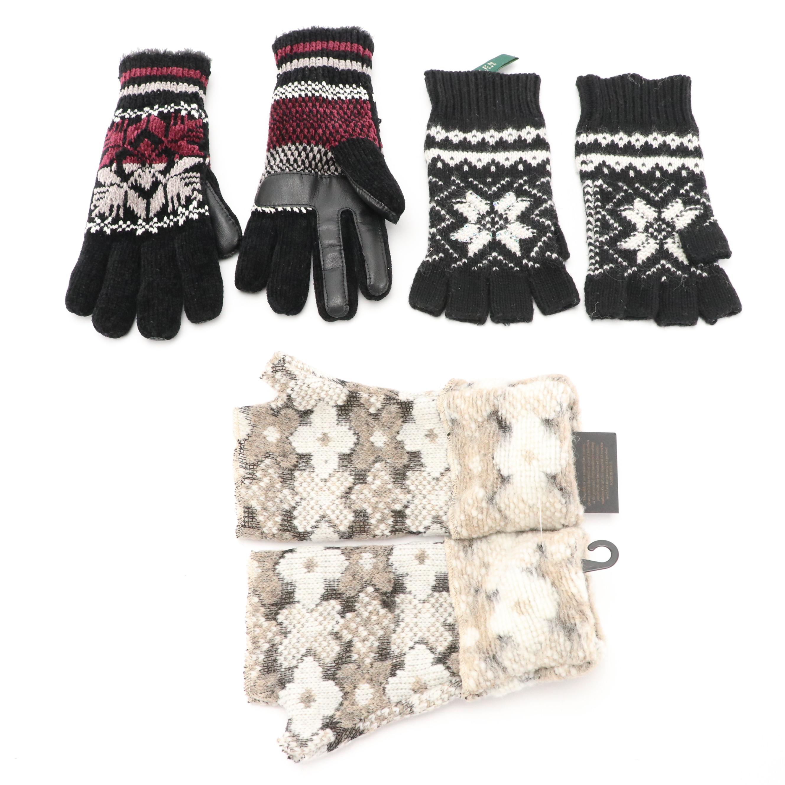 Assorted Scarves, Hats, Gloves Including Orvis, Ralph Lauren, Michael Kors, More