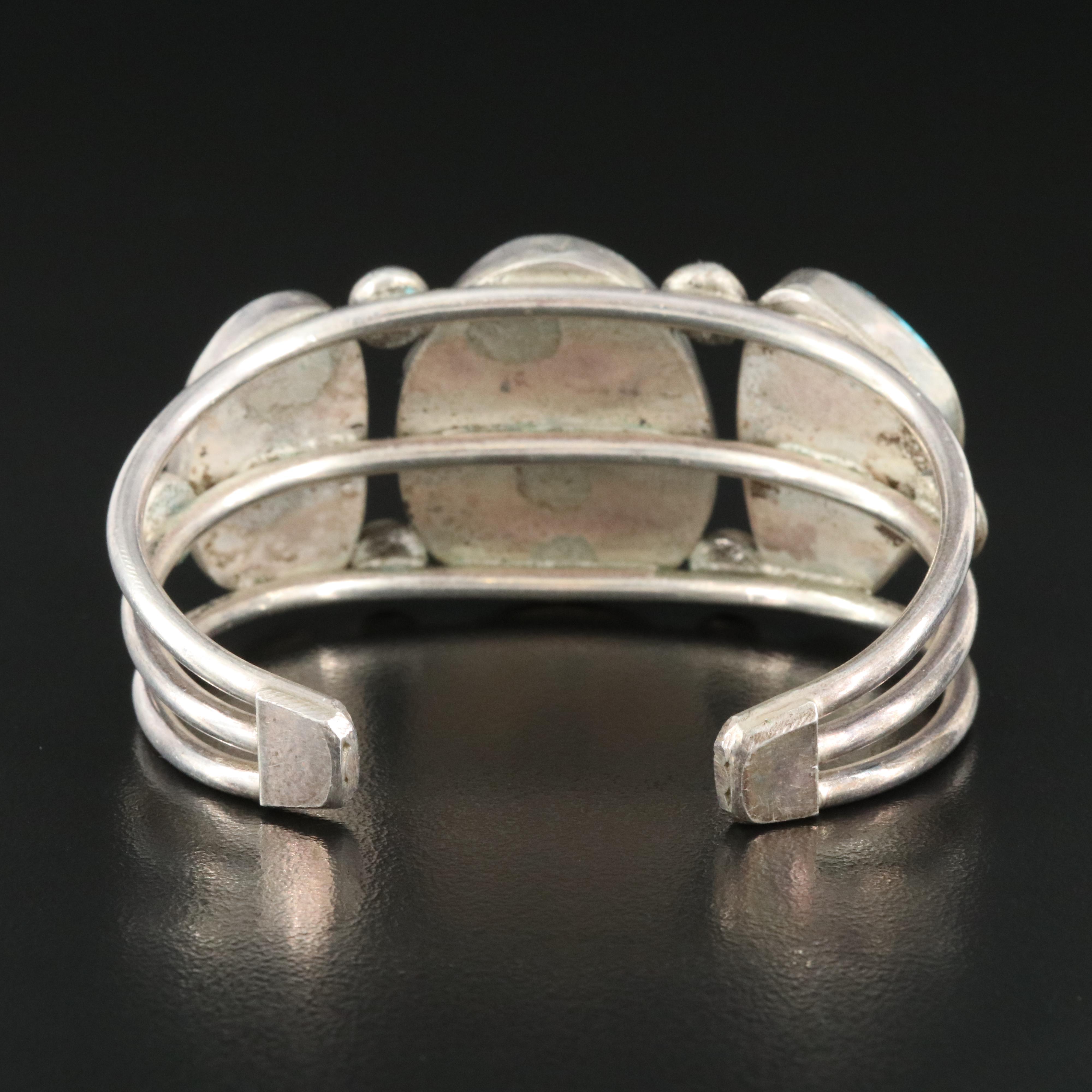 Southwestern Sterling Turquoise Cuff