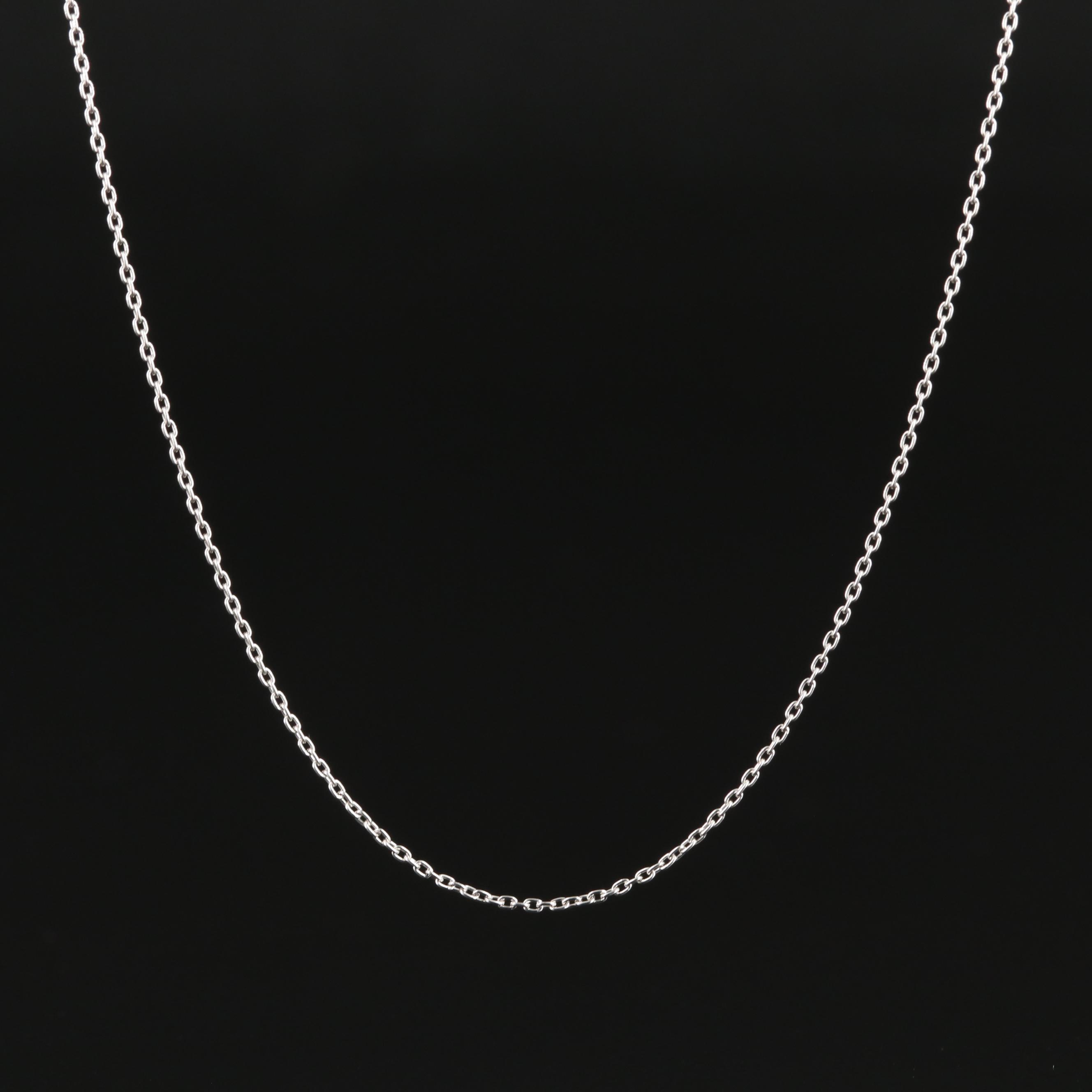 Platinum Cable Chain Necklace