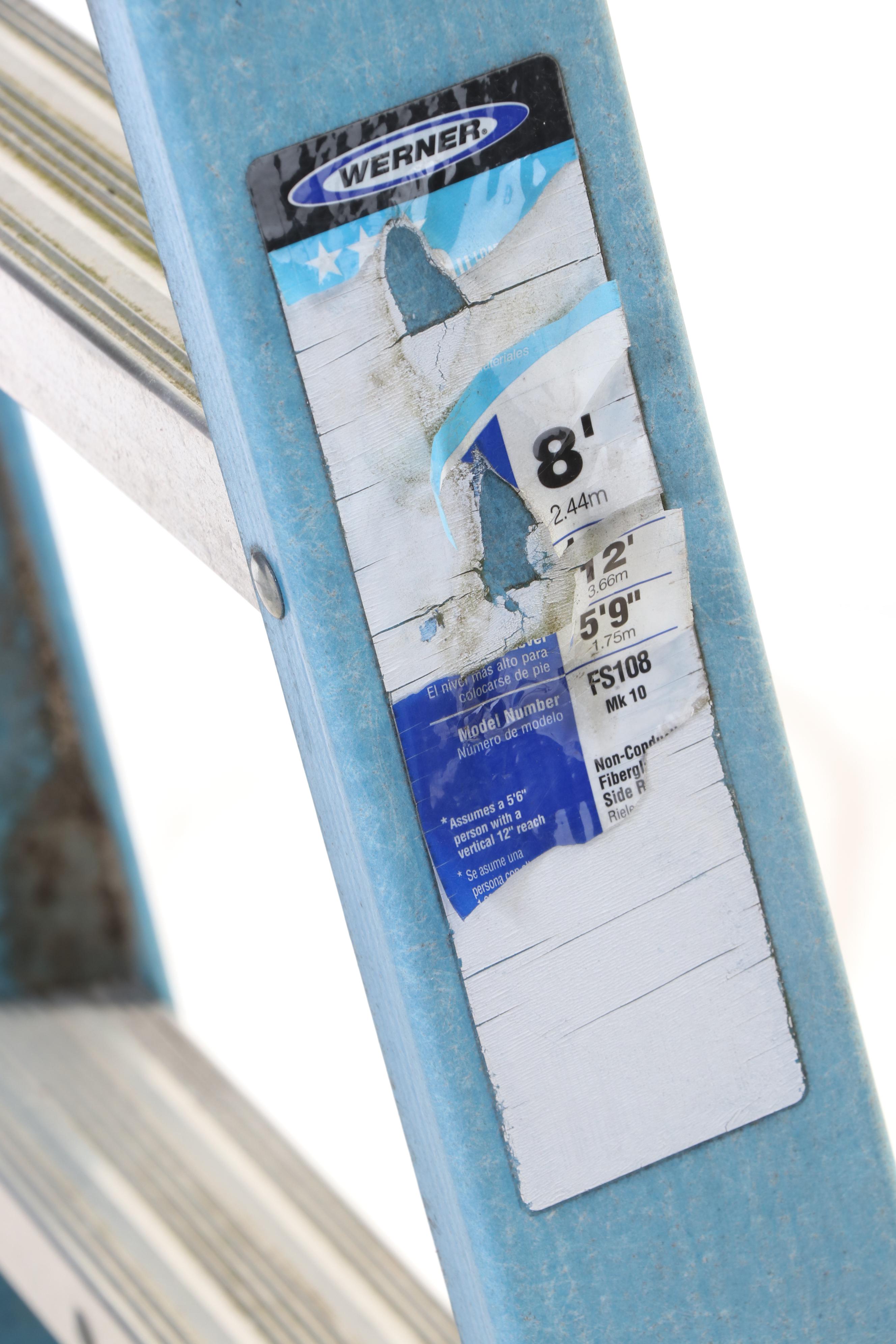 Werner FS108 8' Fiberglass Step Ladder