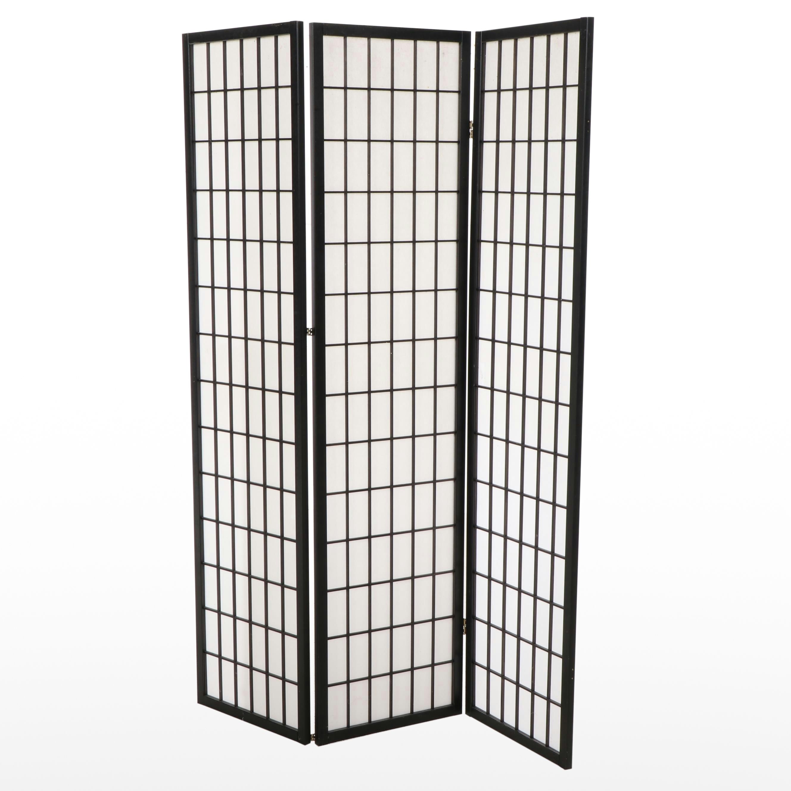 Contemporary Three-Panel Folding Screen