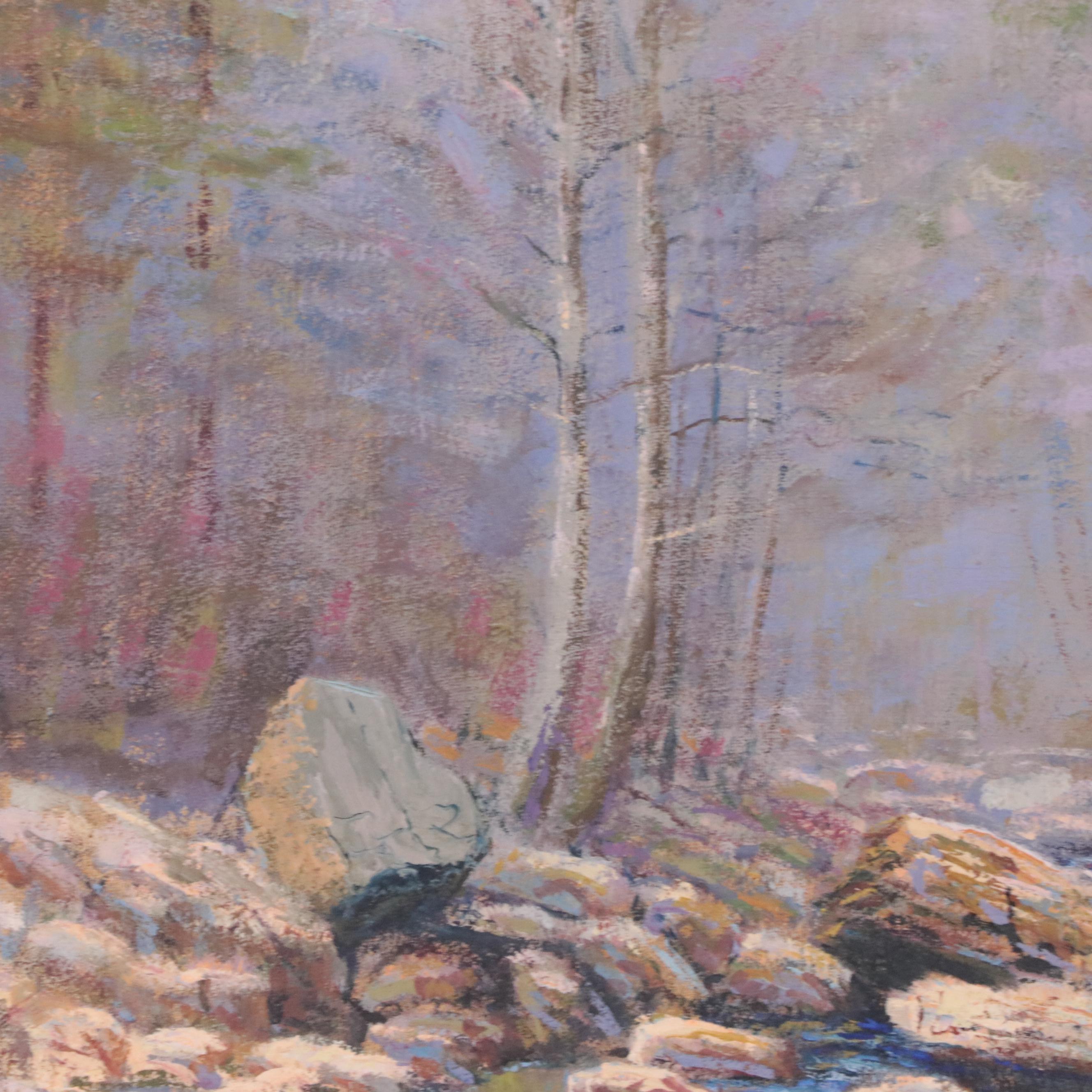 John Eliot Jenkins Woodland Landscape Oil Painting