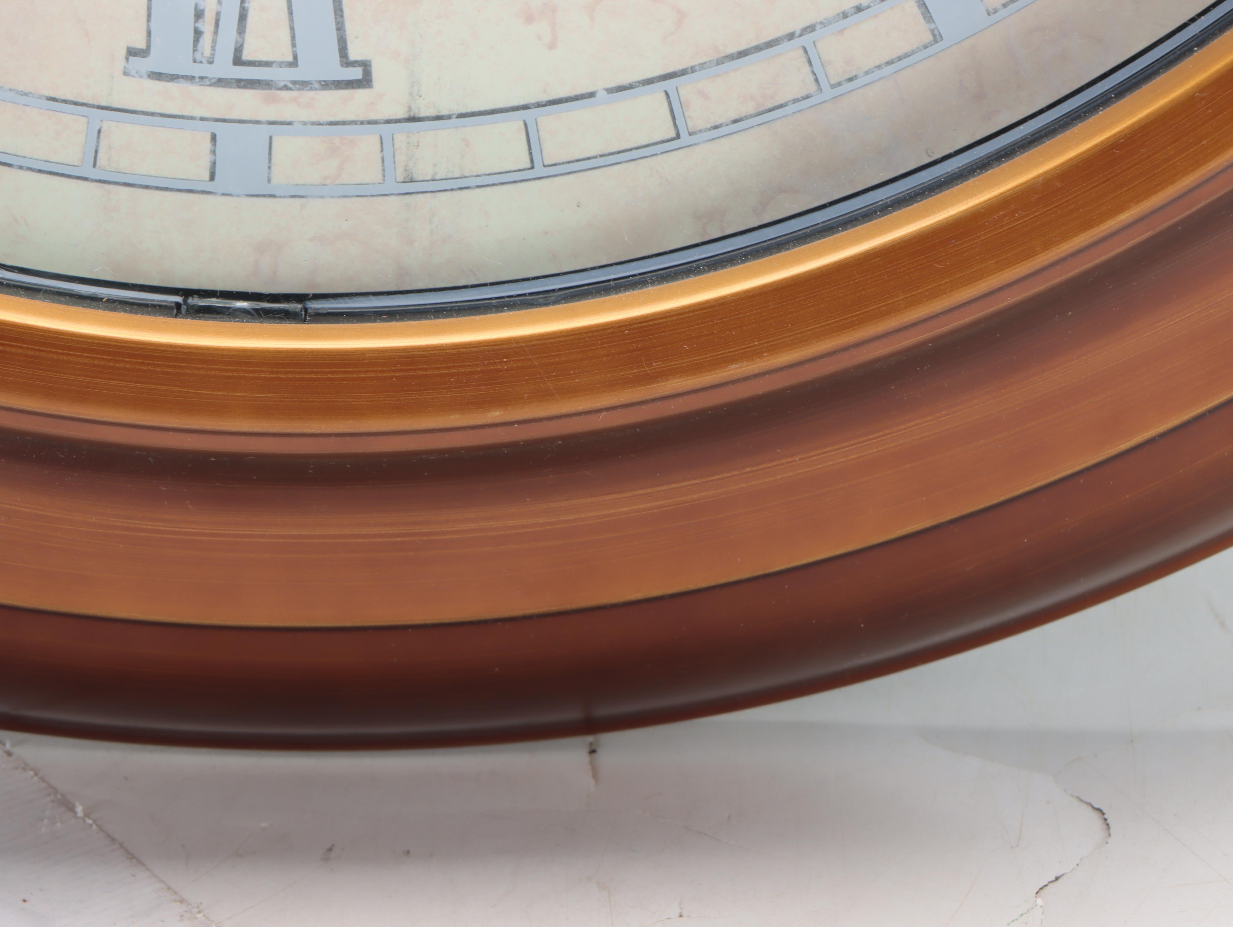 Oversized Wall Clock with Thermometer and Barometer