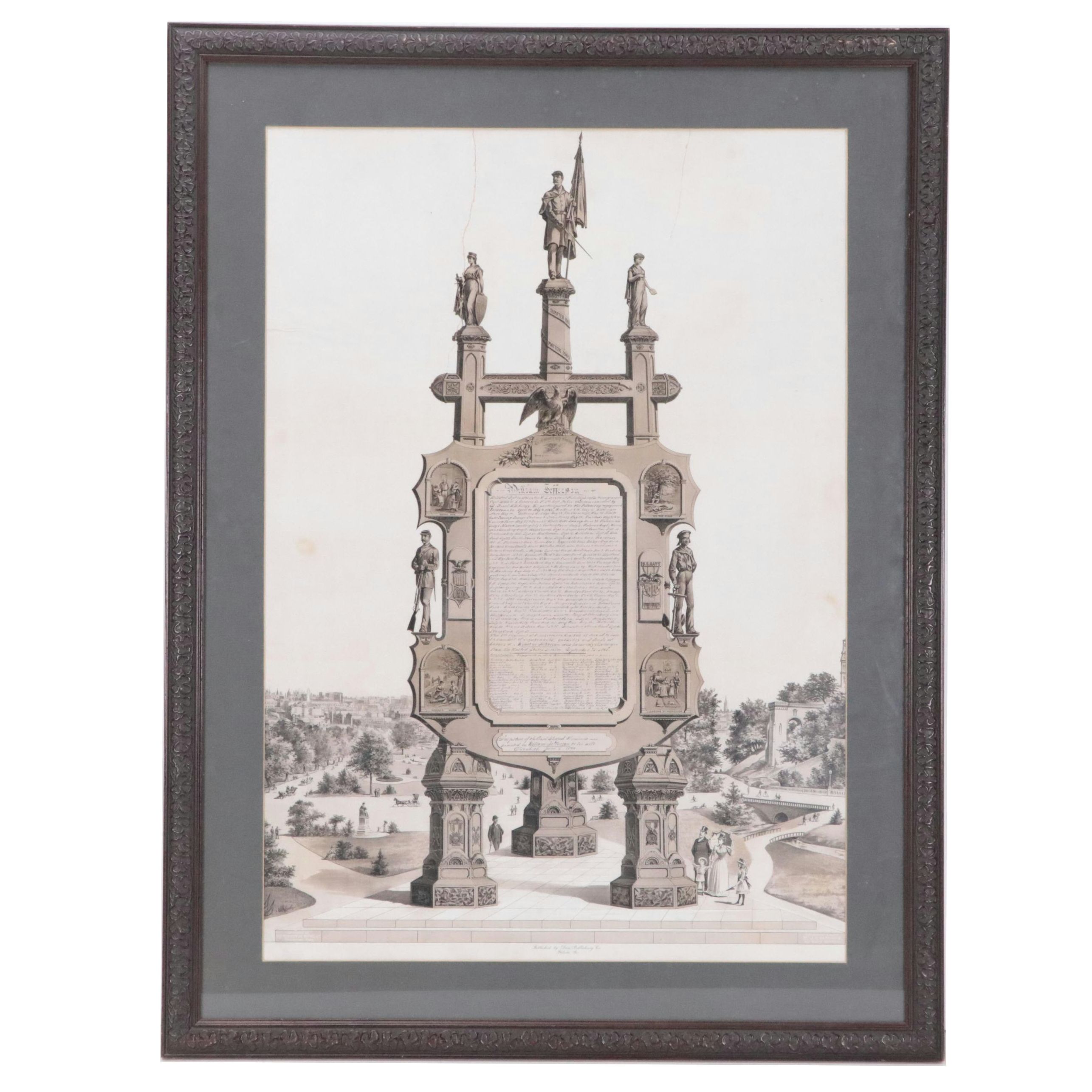 Easel Monument Honorable Discharge Certificate, 1894