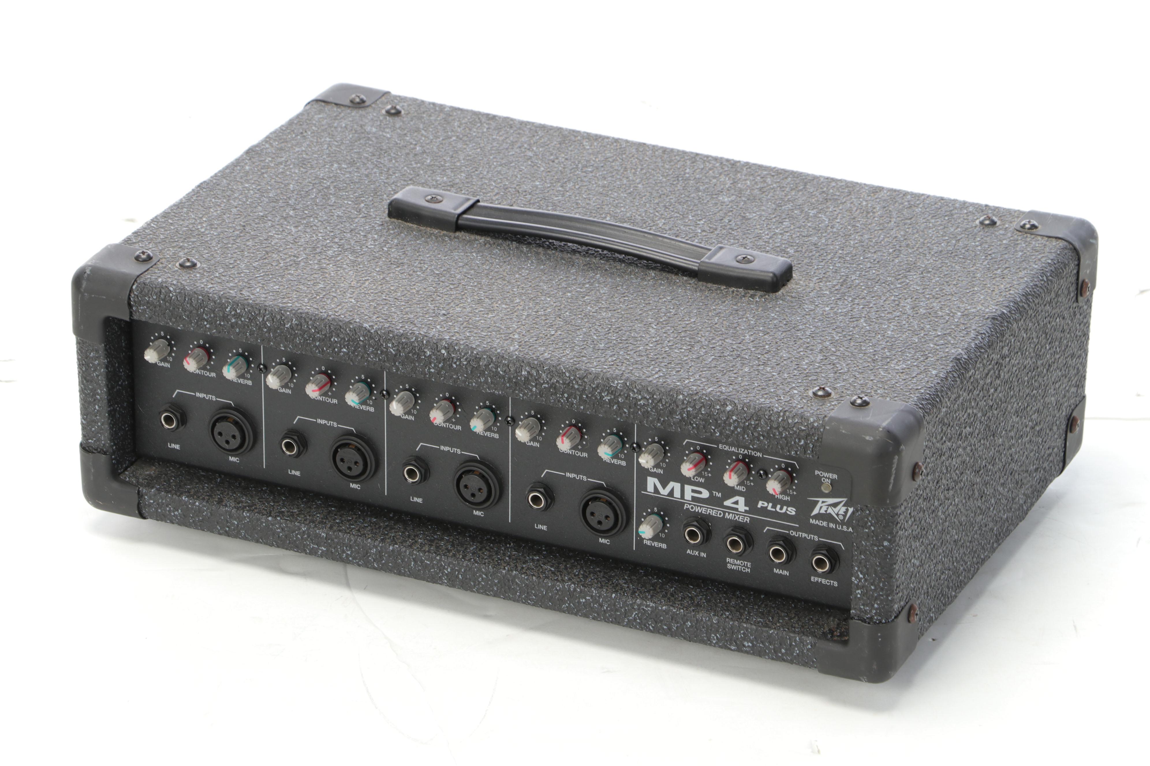 Peavey 4 Channel Powered Mixer with Stageworks Speakers and More