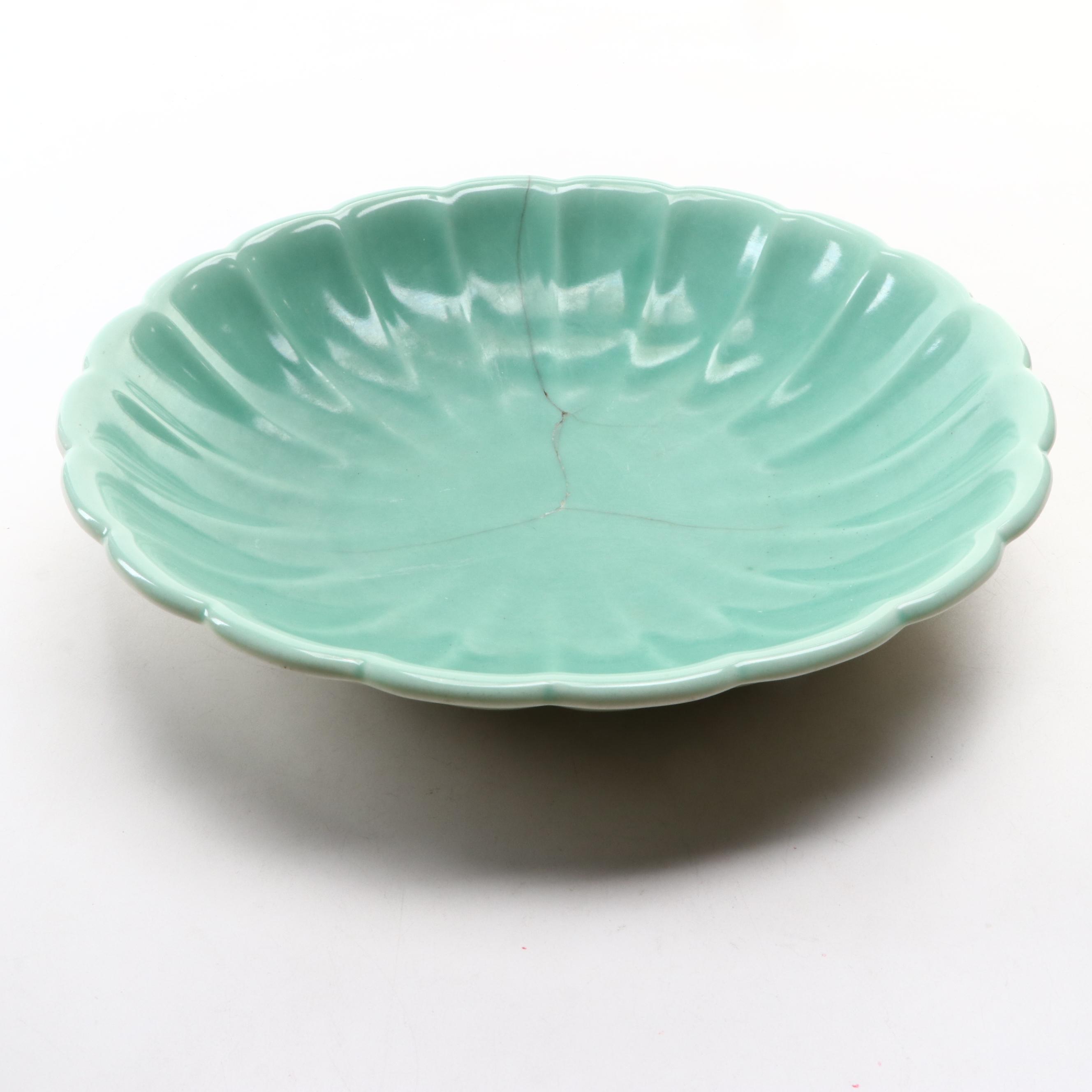 Rookwood Pottery Flower Frog and Bowl, 1930–1931