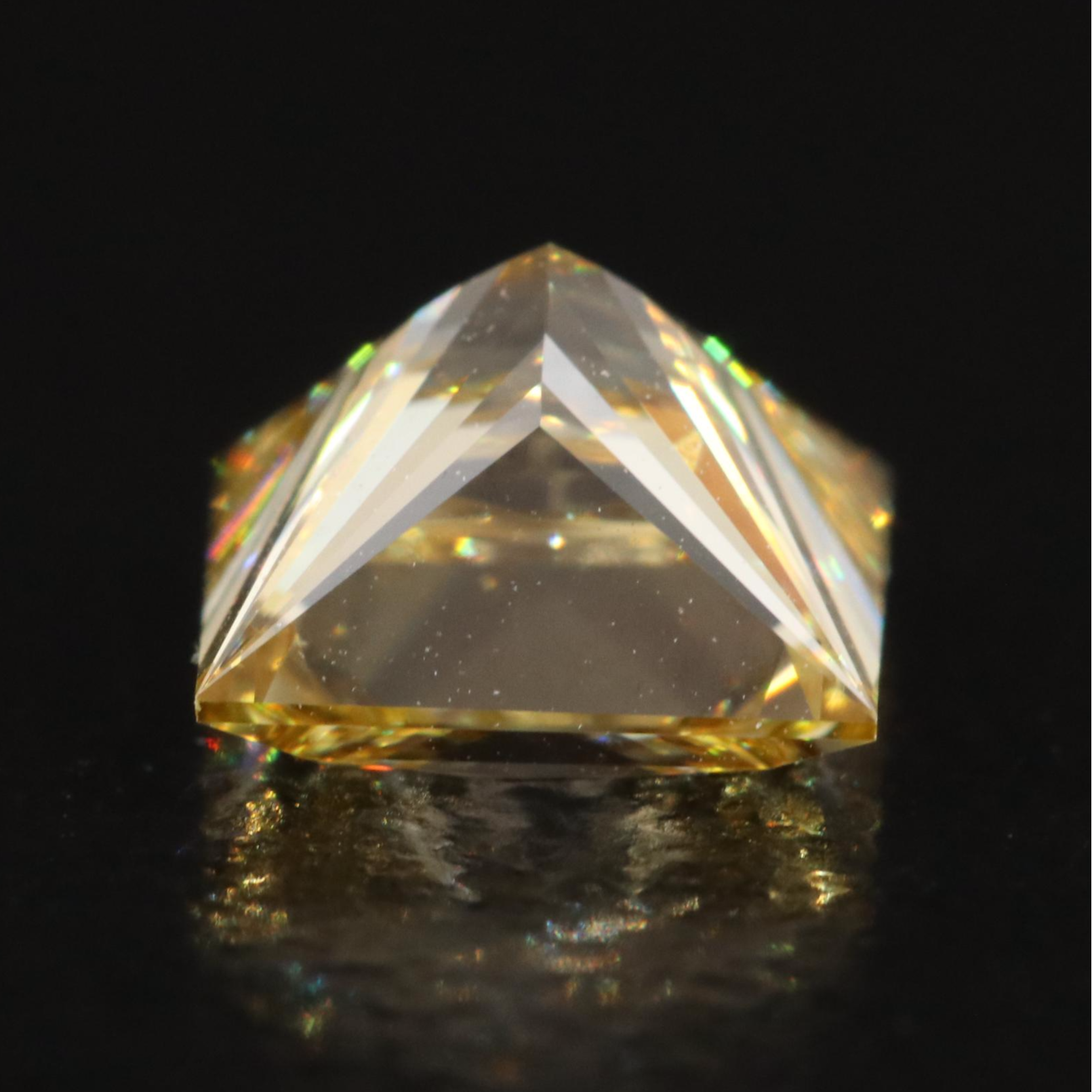 Loose 1.07 CT Lab Grown Fancy Intense Yellow Diamond