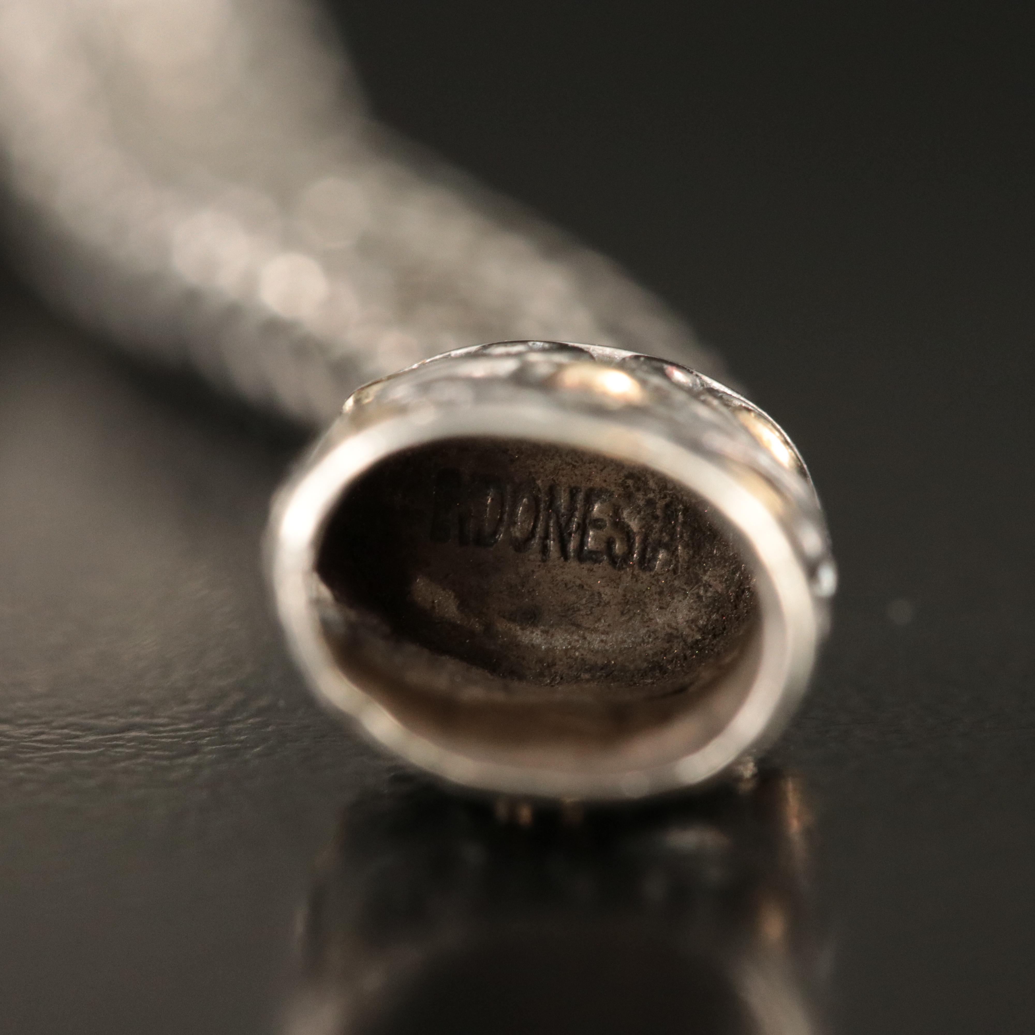 John Hardy "Batu Sari" Sterling Peridot and Amethyst Bracelet with 18K Accents