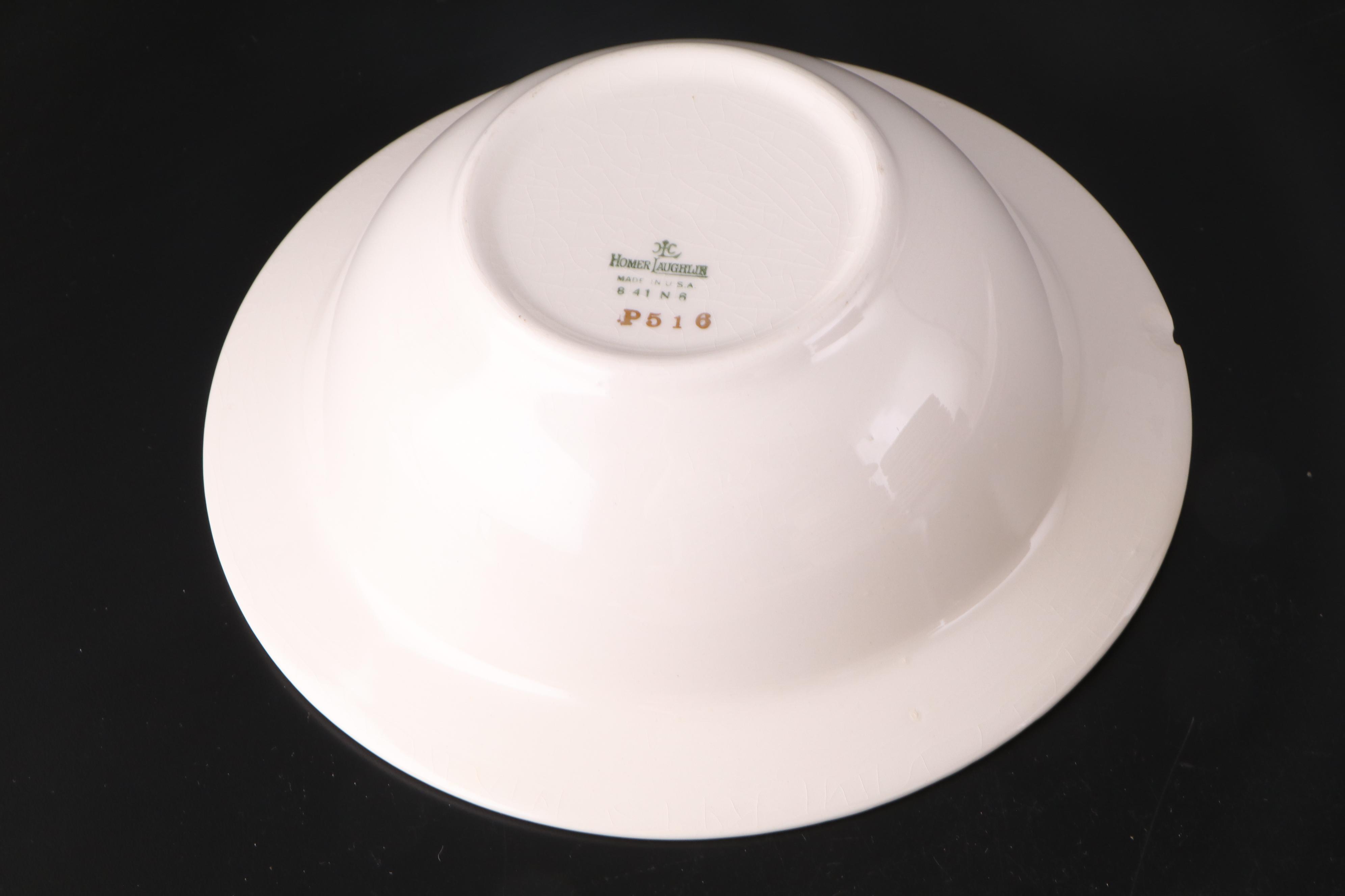 Homer Laughlin "Royal Maroon" Ceramic Dinnerware, 1941-1948