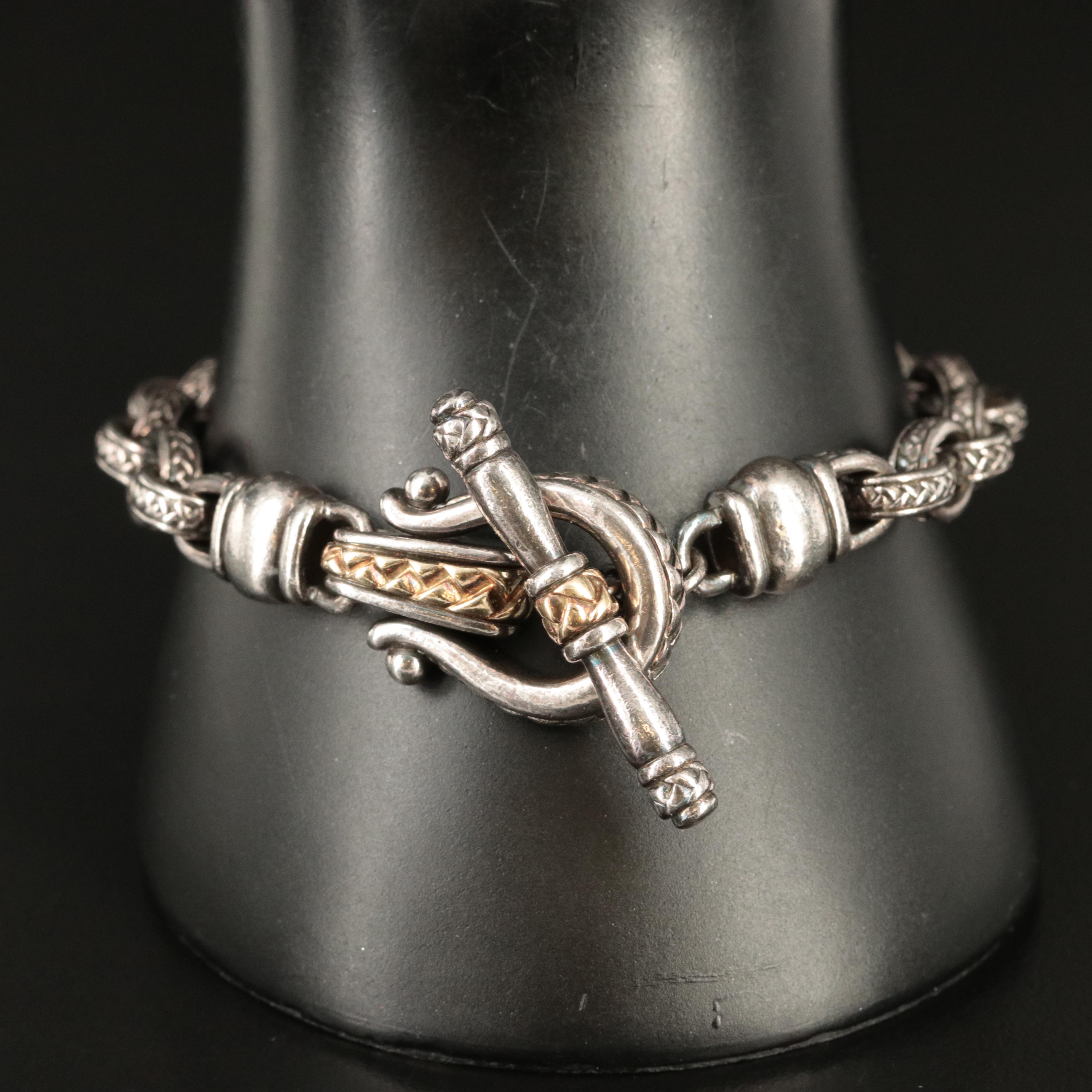 Scott Kay 'The Daphne' Sterling Bracelet with 18K Accents