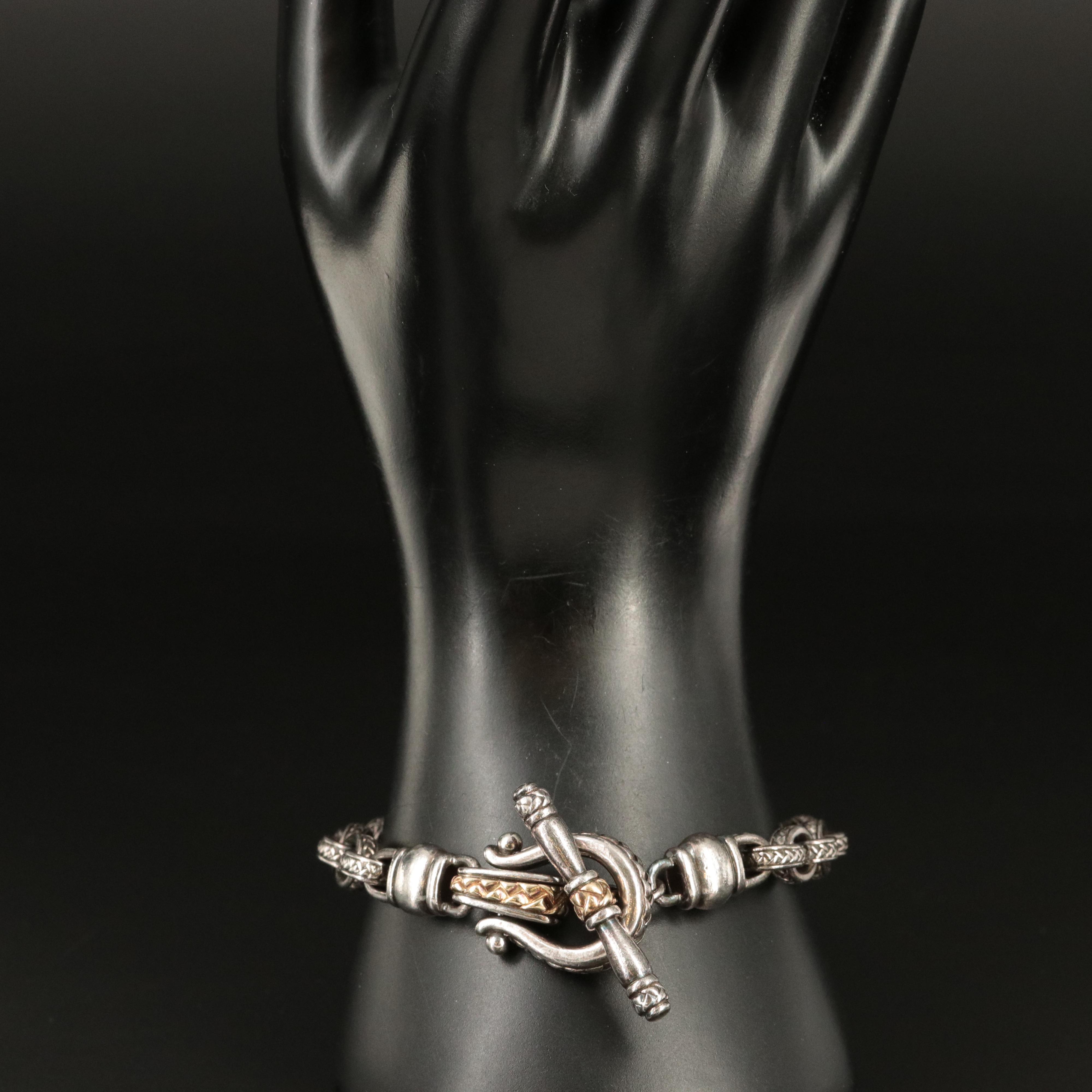 Scott Kay 'The Daphne' Sterling Bracelet with 18K Accents