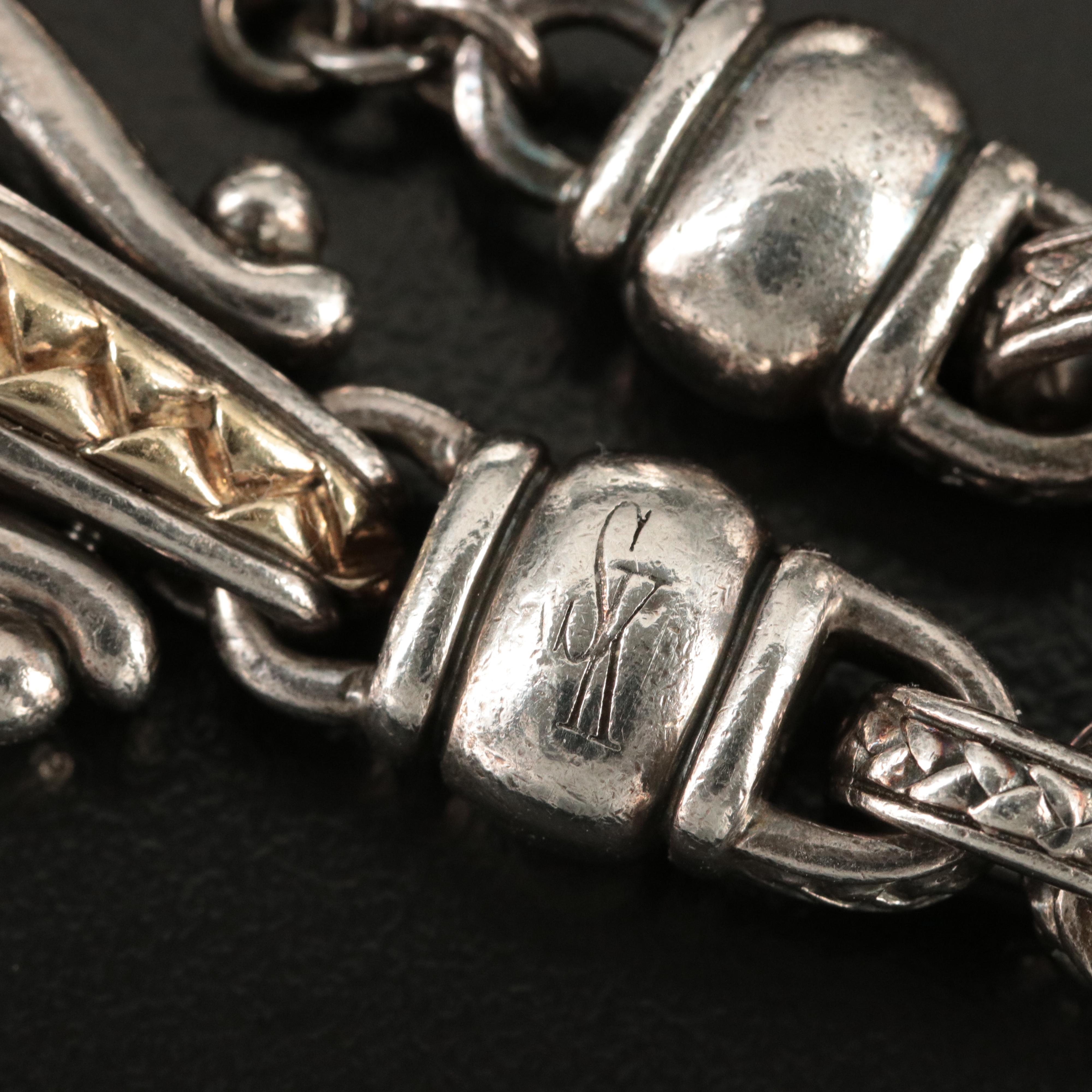 Scott Kay 'The Daphne' Sterling Bracelet with 18K Accents