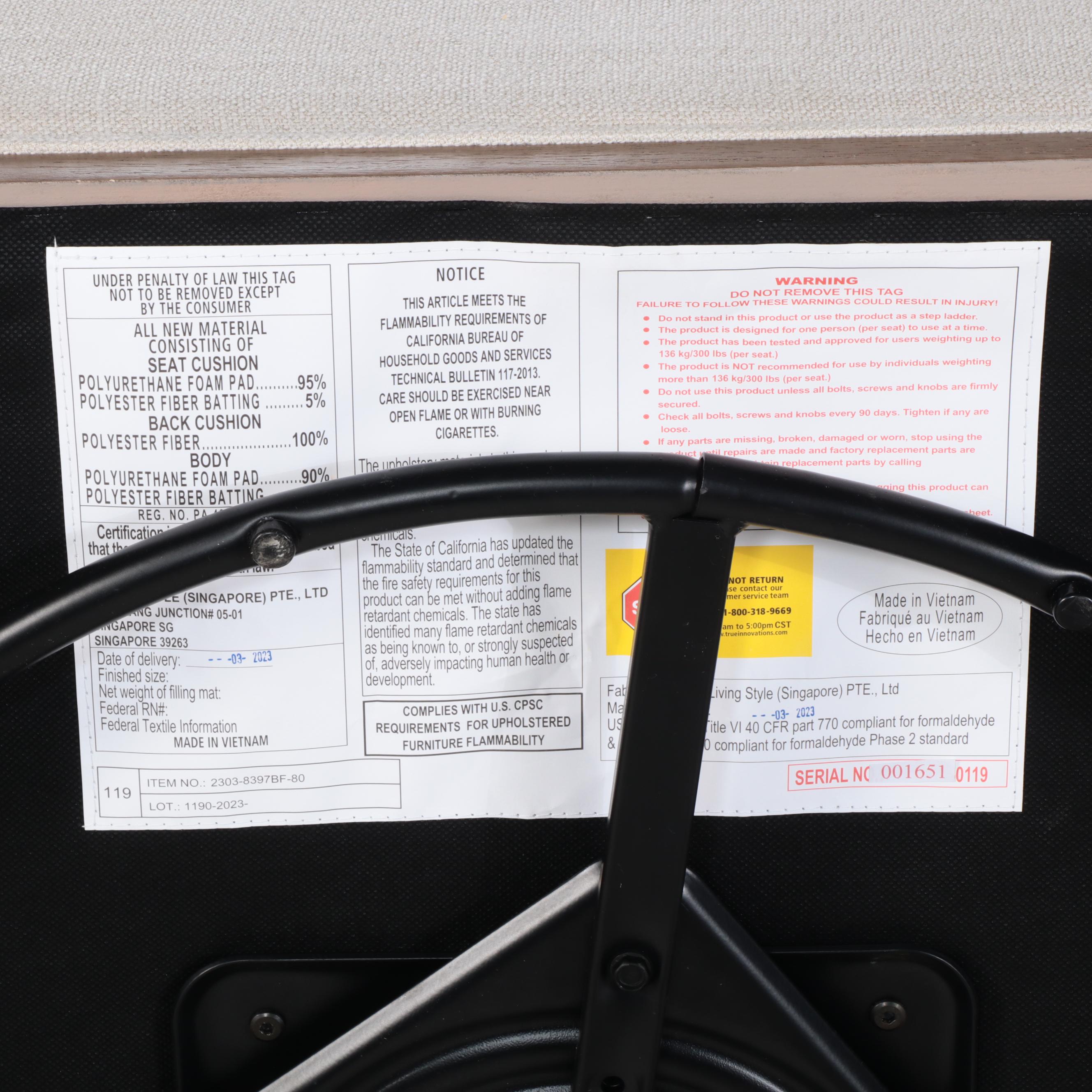 Living Style Swivel Club Chair and Pouf