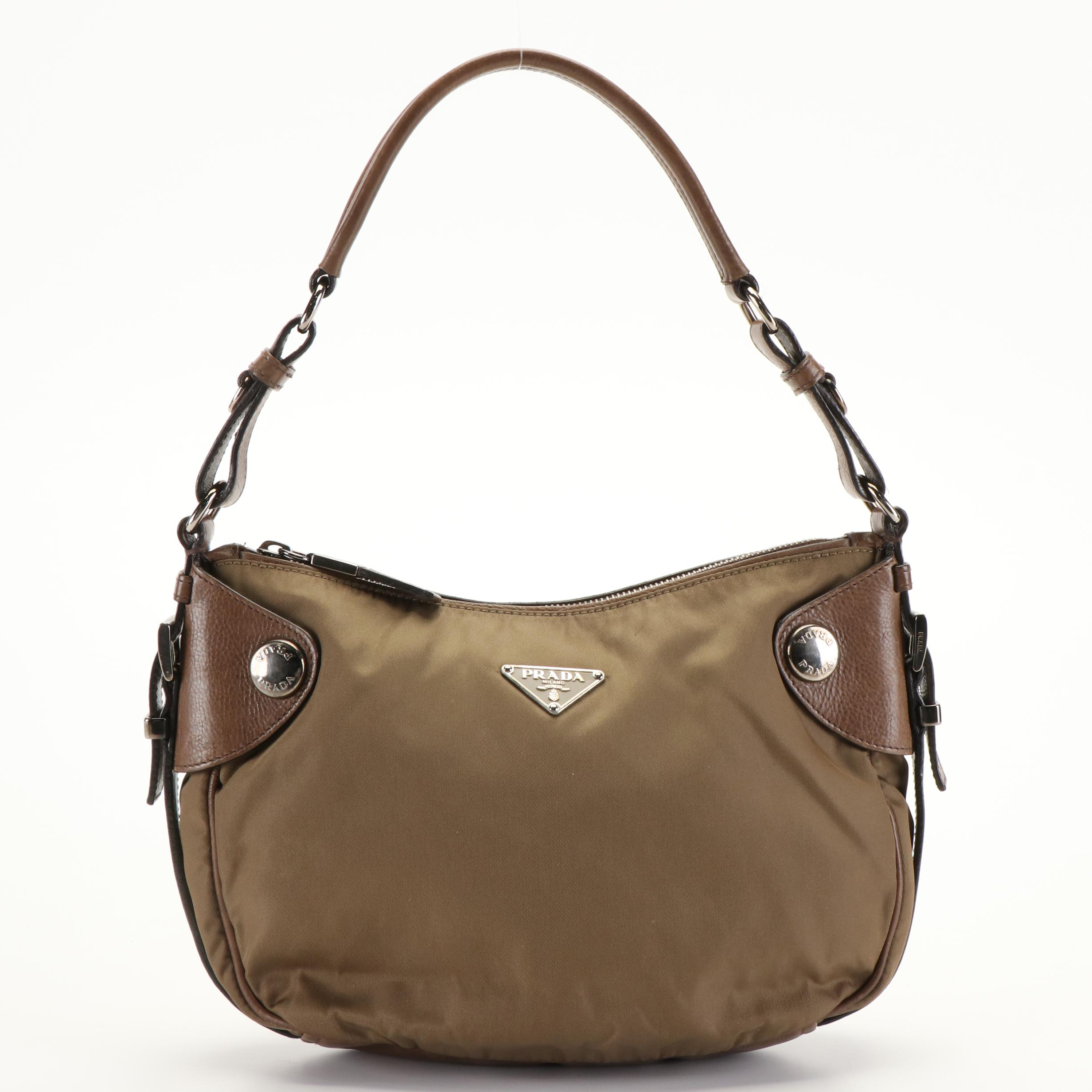 Prada Cocoa Tessuto Nylon Shoulder Bag