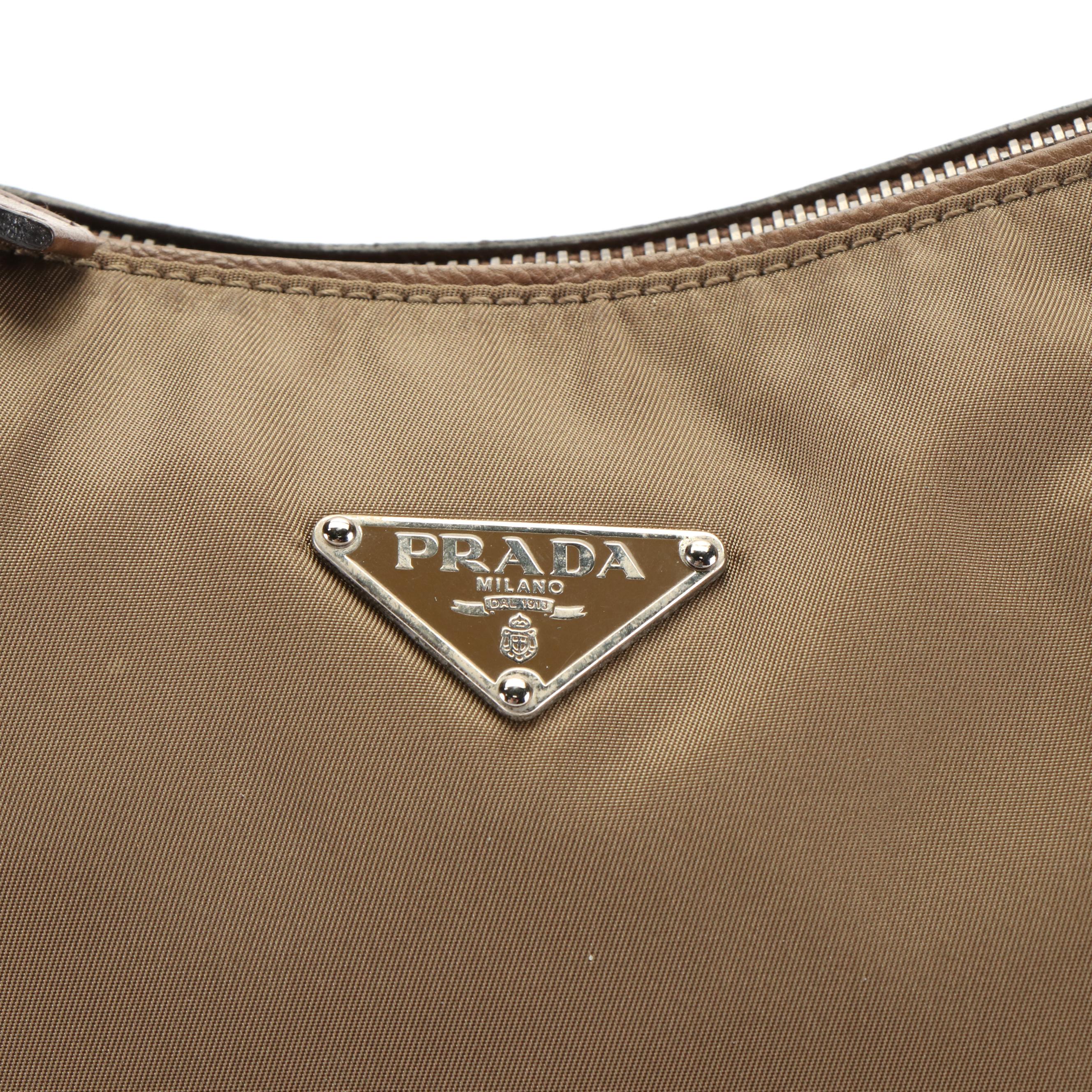 Prada Cocoa Tessuto Nylon Shoulder Bag