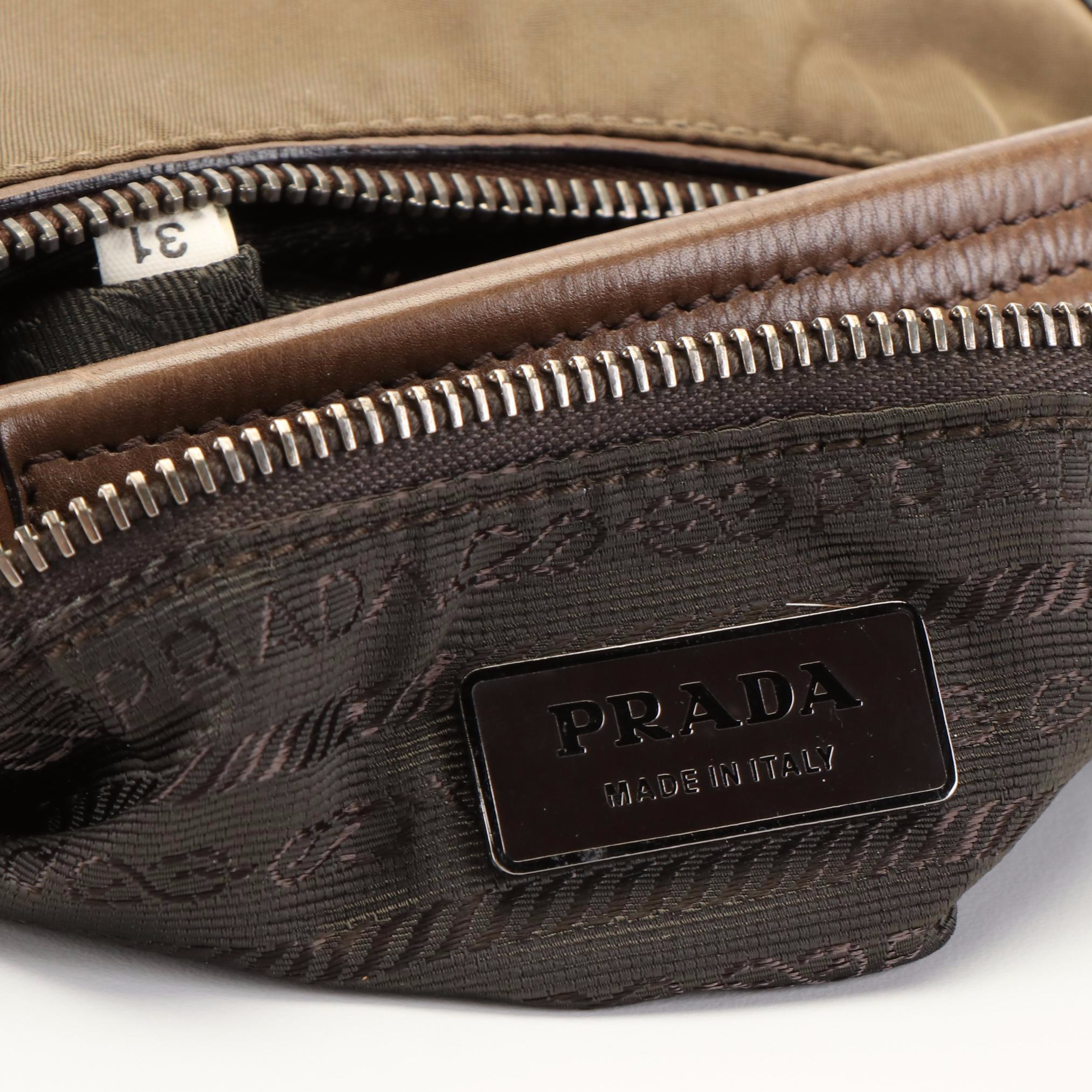 Prada Cocoa Tessuto Nylon Shoulder Bag