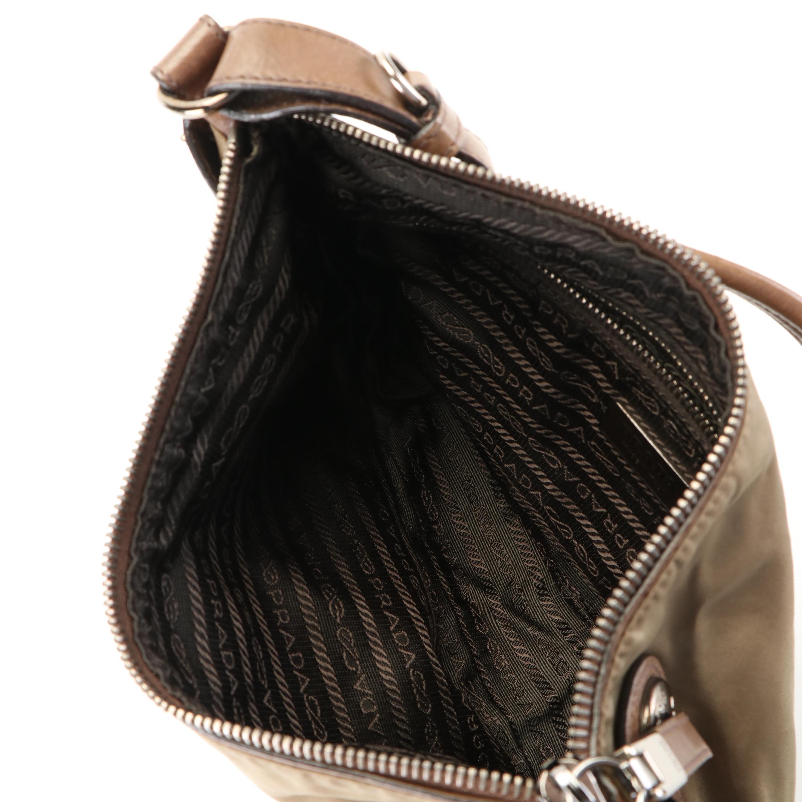 Prada Cocoa Tessuto Nylon Shoulder Bag