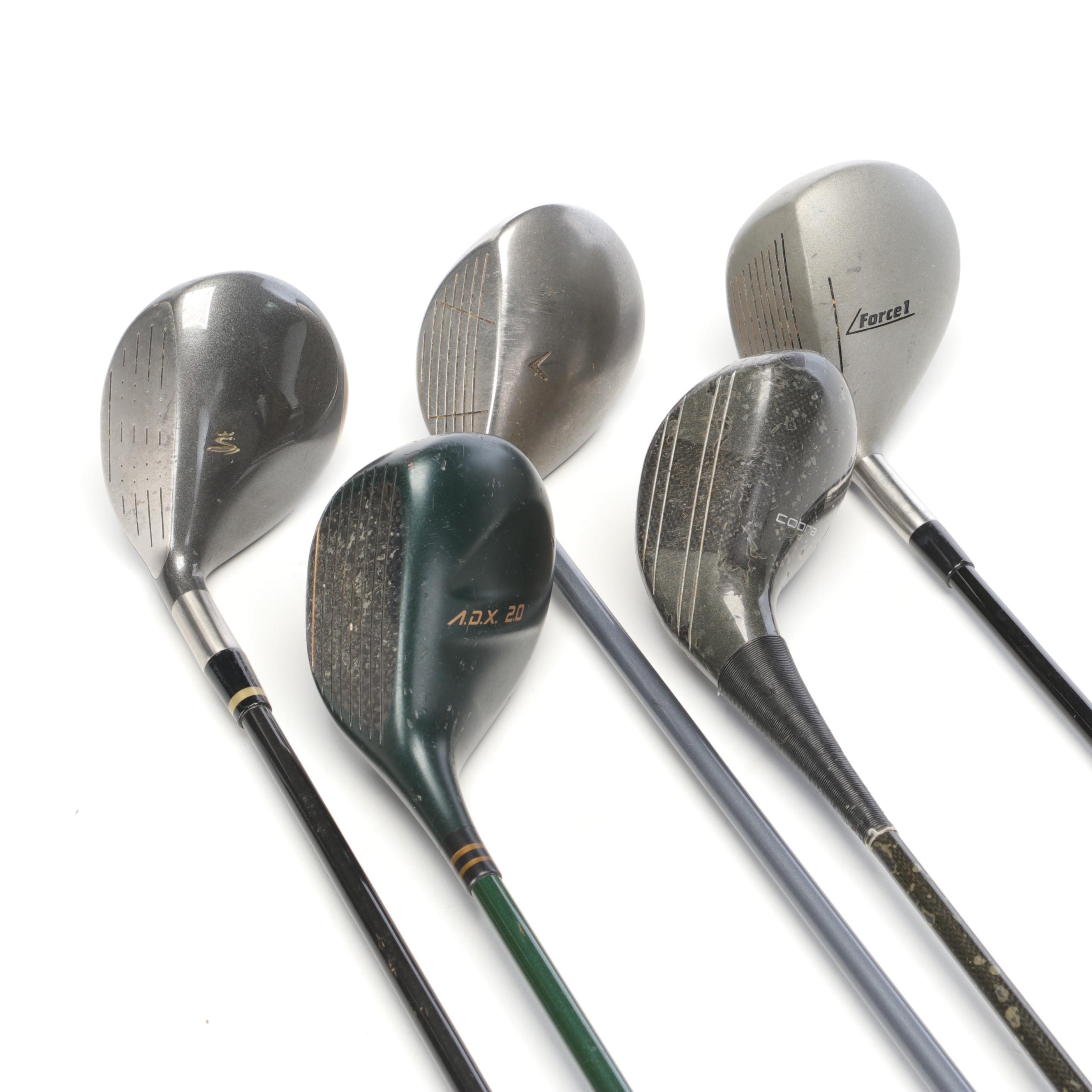 Ping Zing 2, ISI K Irons, Callaway & Other Woods, Golf Clubs, Kunnan Golf Bag