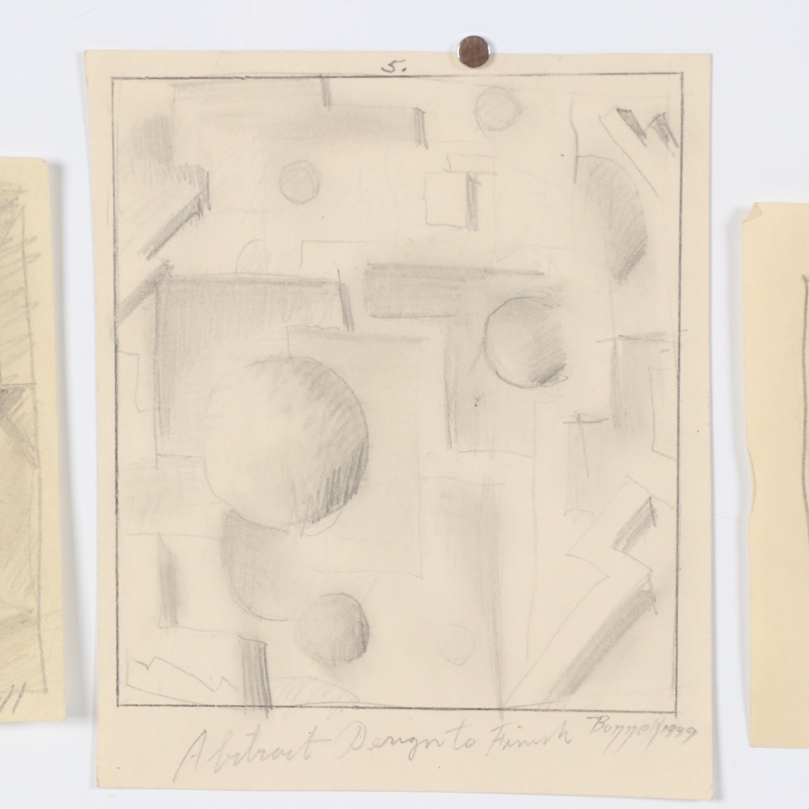 Charles Ragland Bunnell Modern Graphite Drawings, 1939