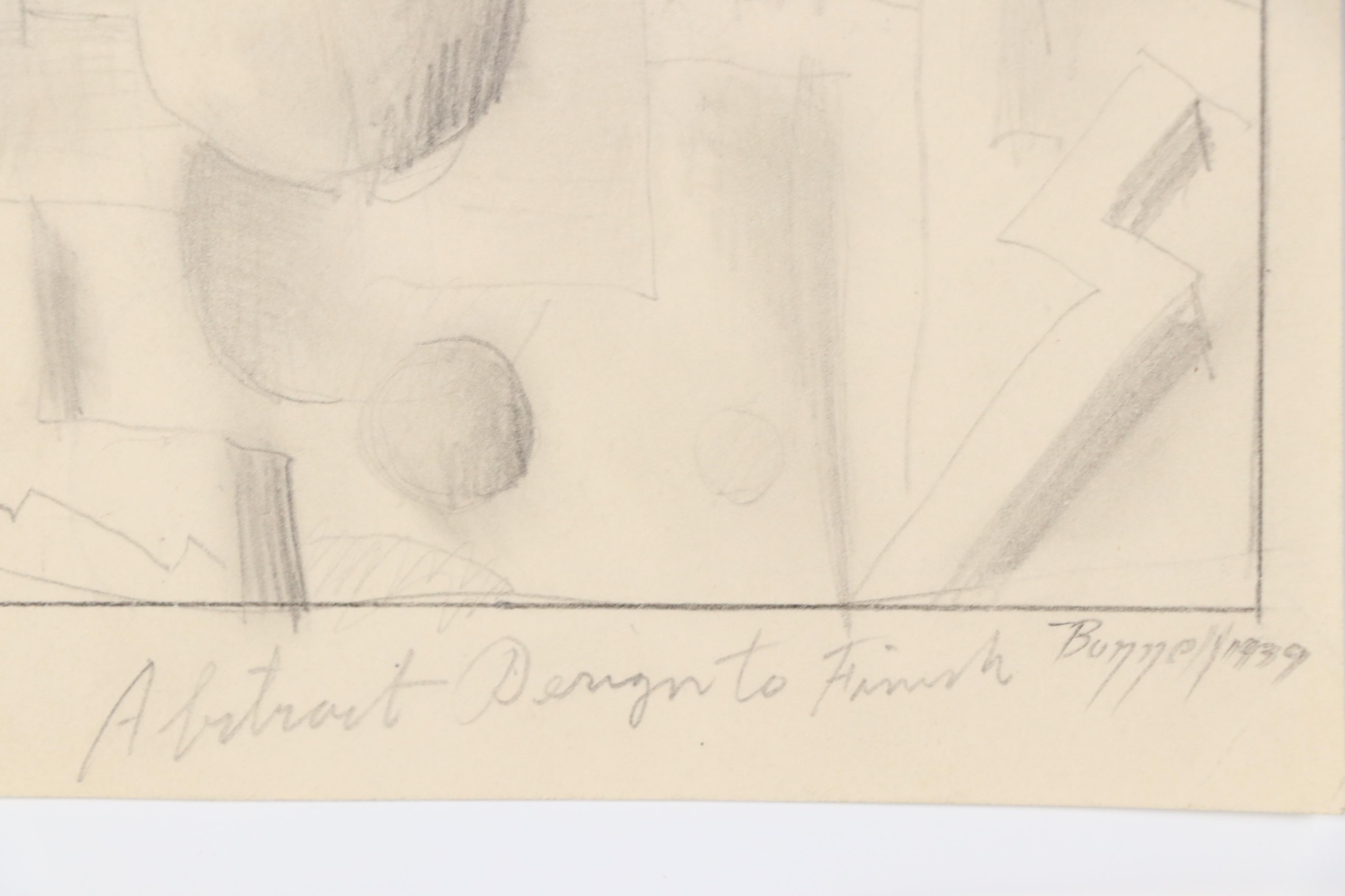 Charles Ragland Bunnell Modern Graphite Drawings, 1939