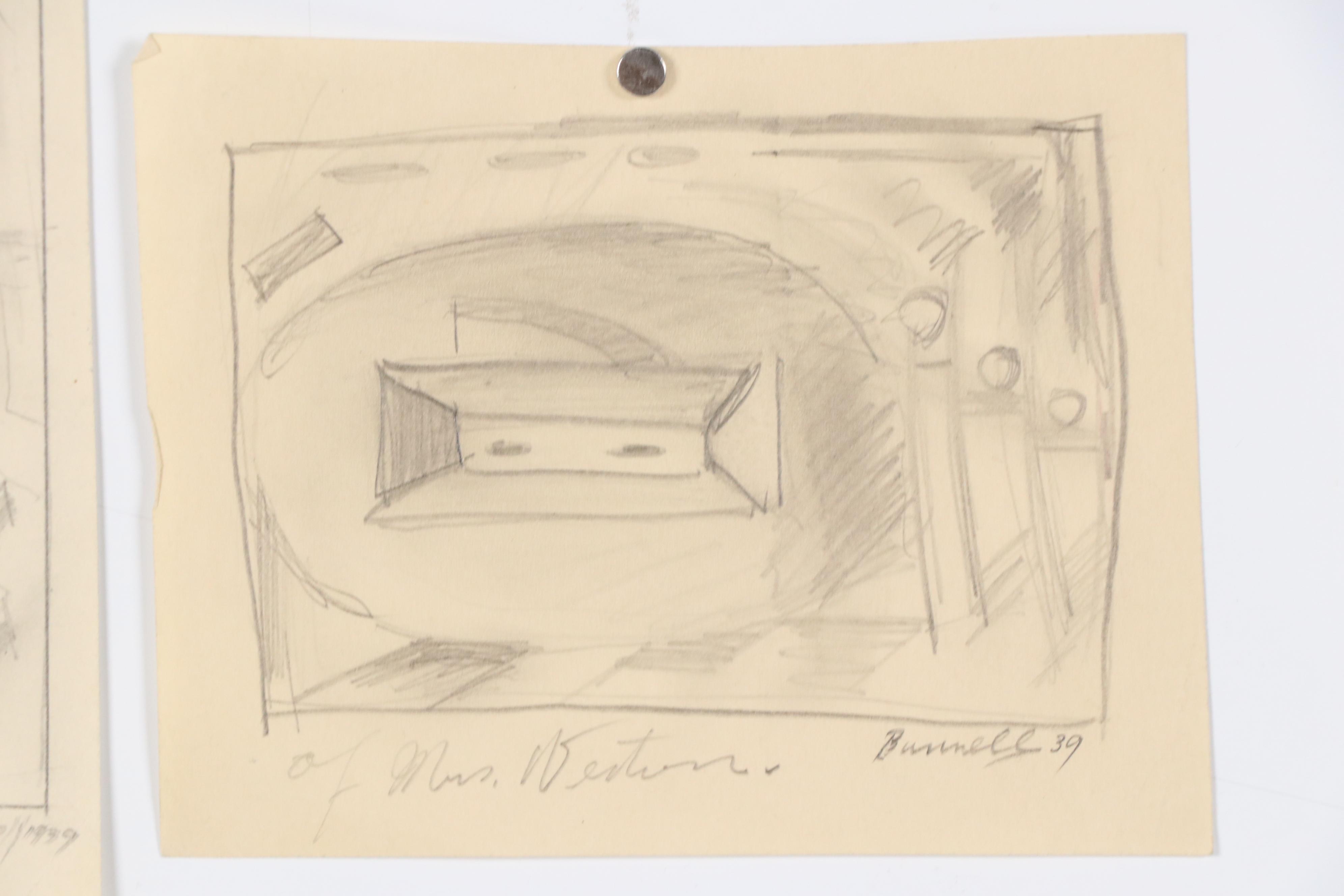 Charles Ragland Bunnell Modern Graphite Drawings, 1939
