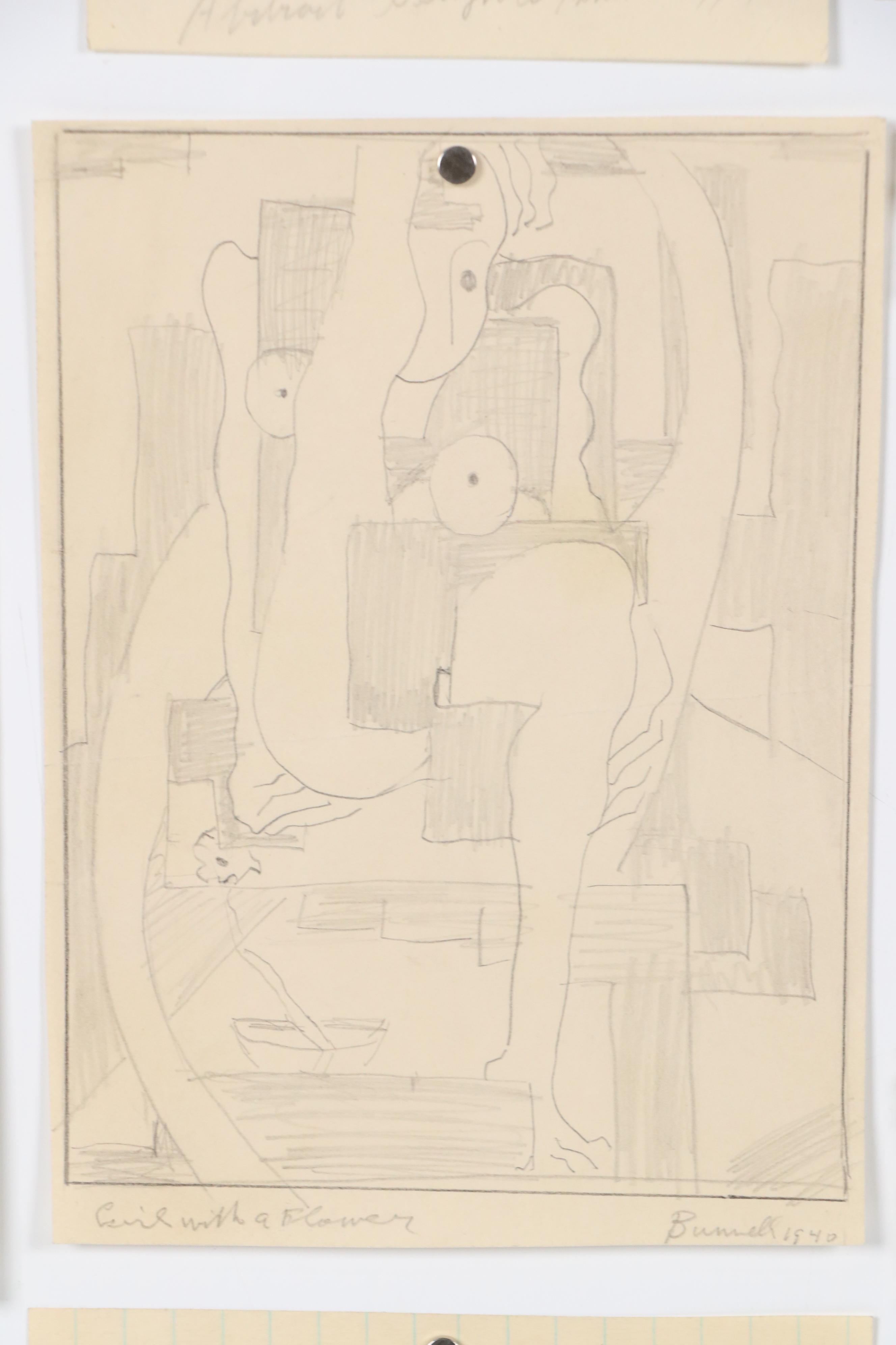 Charles Ragland Bunnell Modern Graphite Drawings, 1939