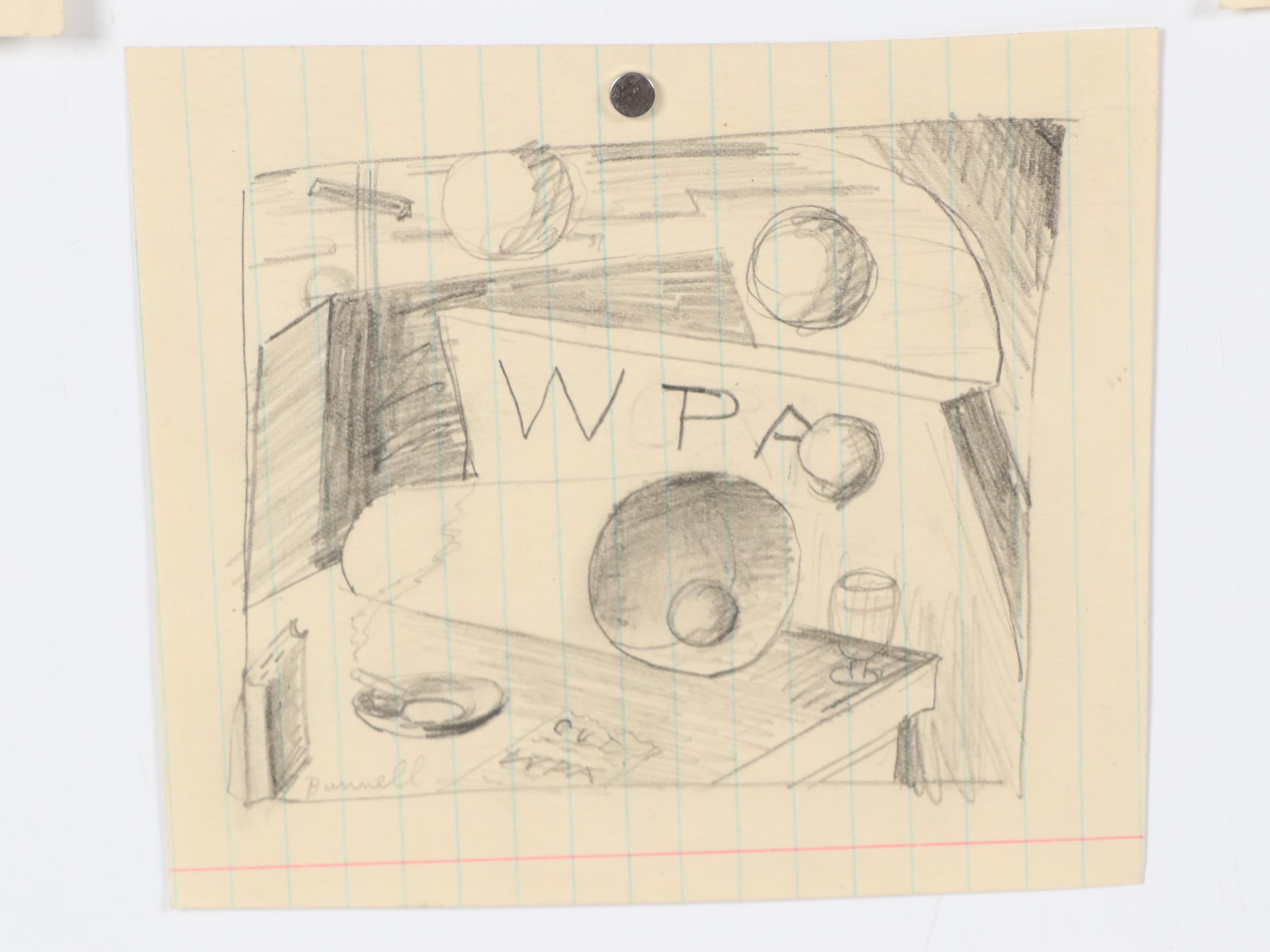 Charles Ragland Bunnell Modern Graphite Drawings, 1939