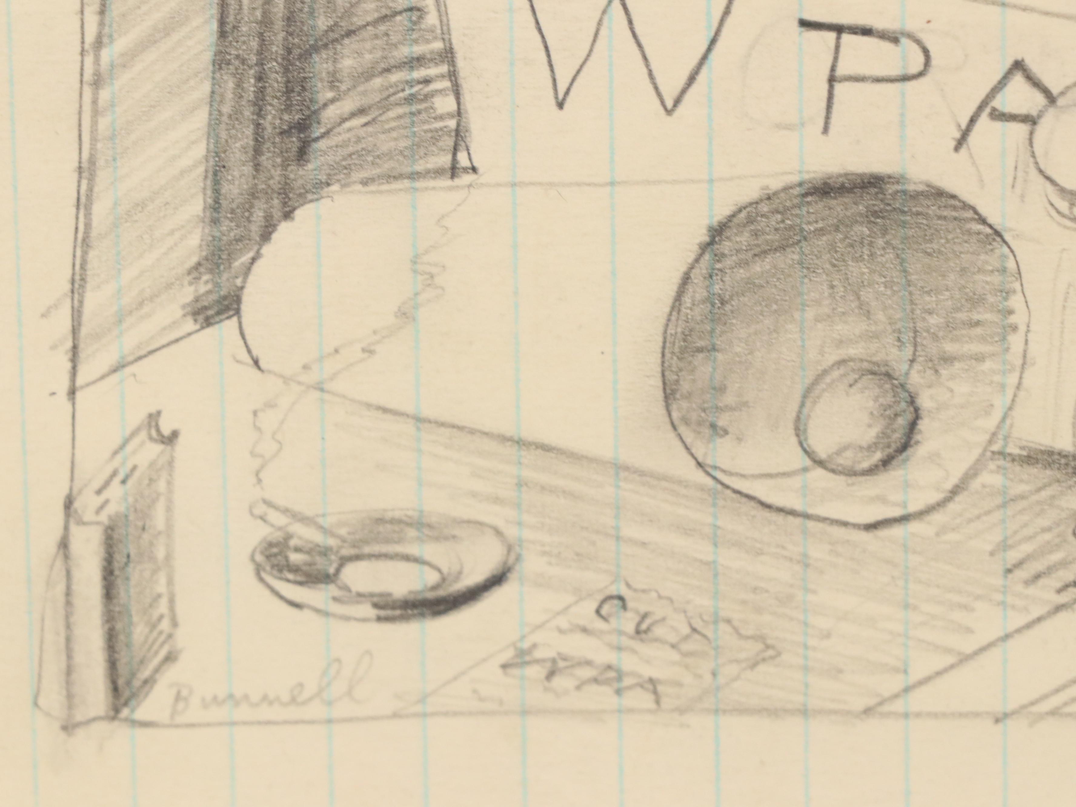 Charles Ragland Bunnell Modern Graphite Drawings, 1939