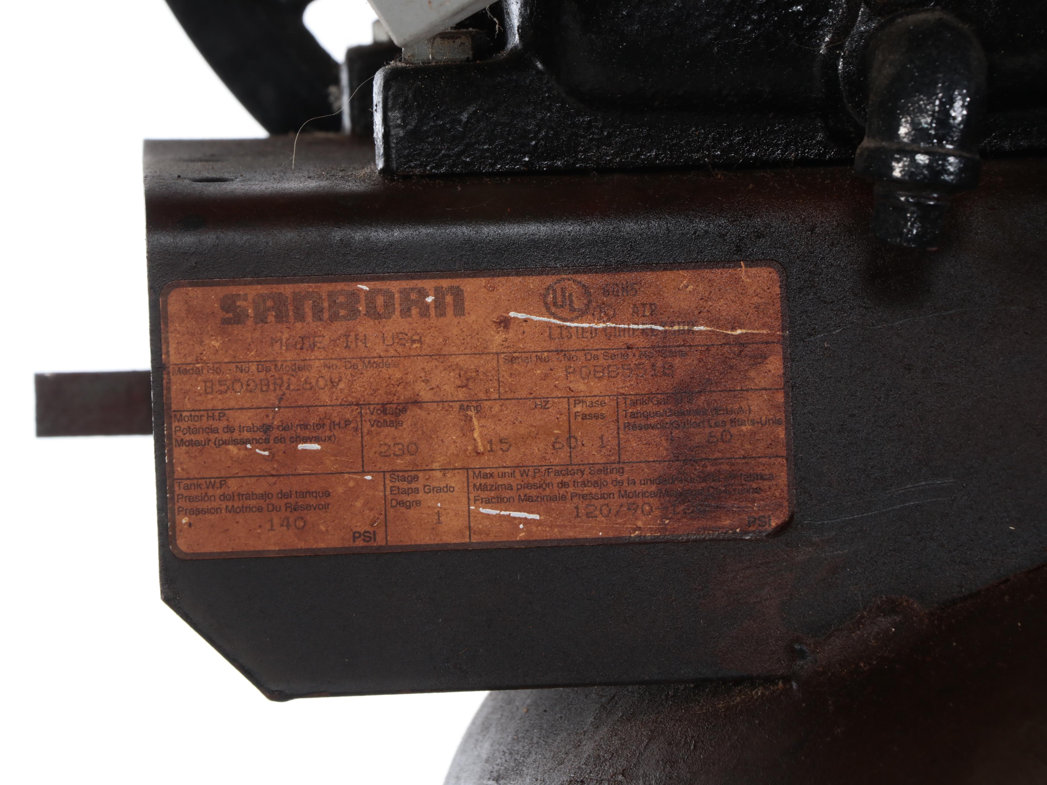 Sanborn Black Max Air Compressor, Central Machinery Router & Table, Ladder