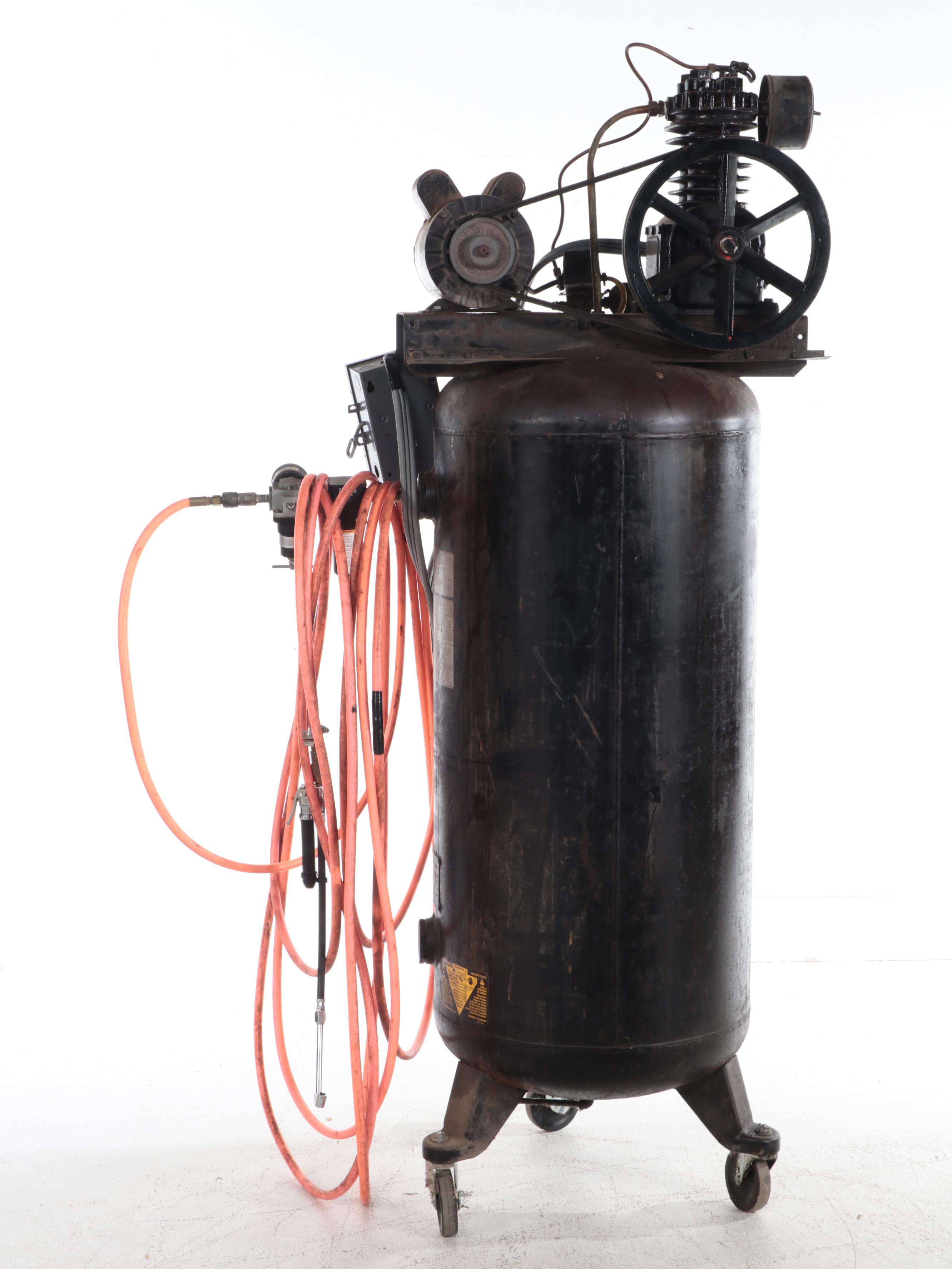 Sanborn Black Max Air Compressor, Central Machinery Router & Table, Ladder