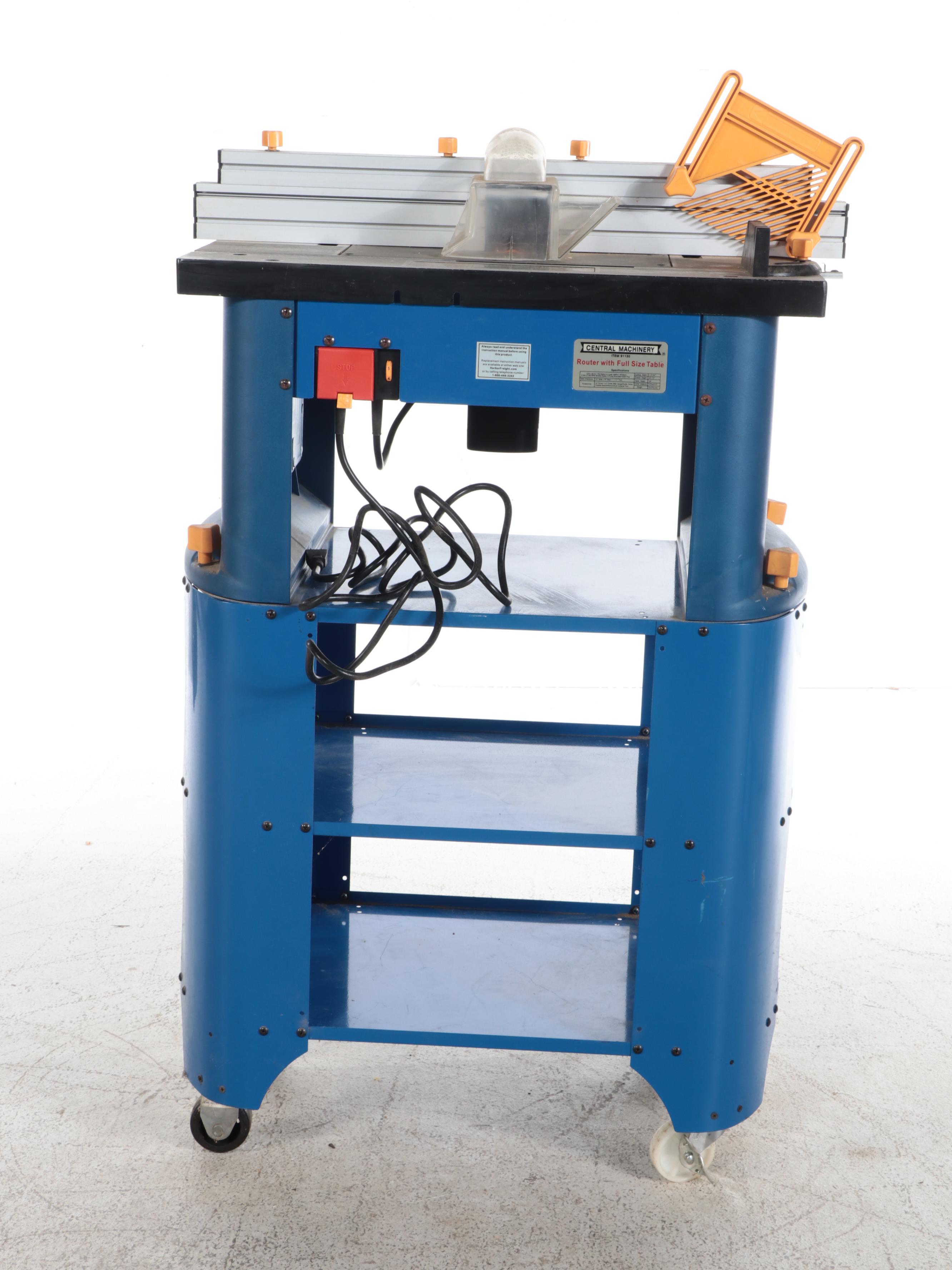 Sanborn Black Max Air Compressor, Central Machinery Router & Table ...