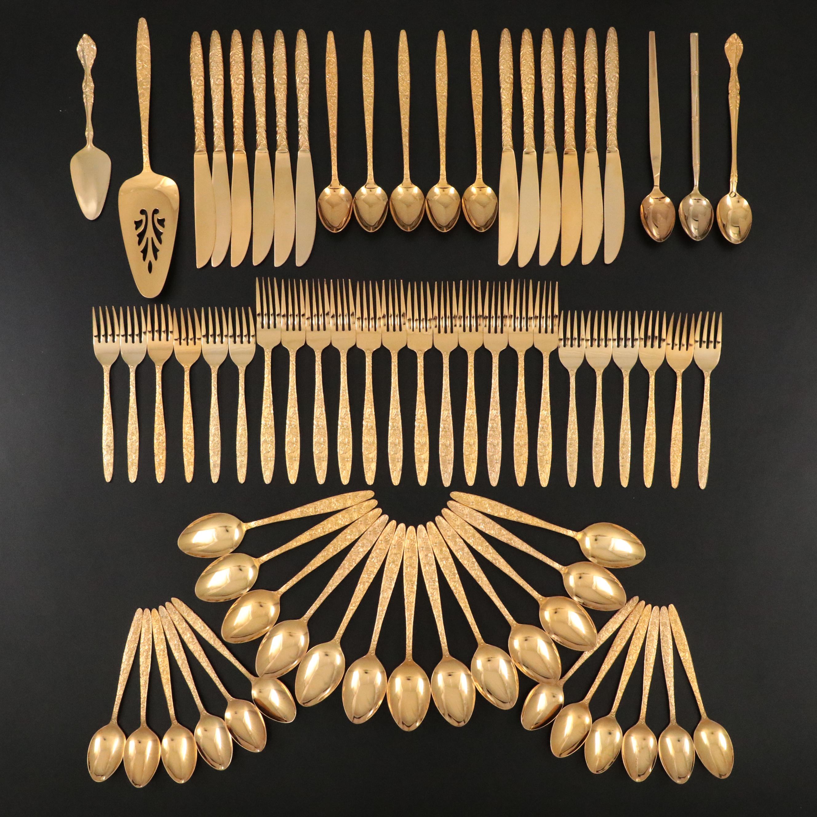 Stanley Roberts "Golden Bouquet" Stainless Steel Flatware