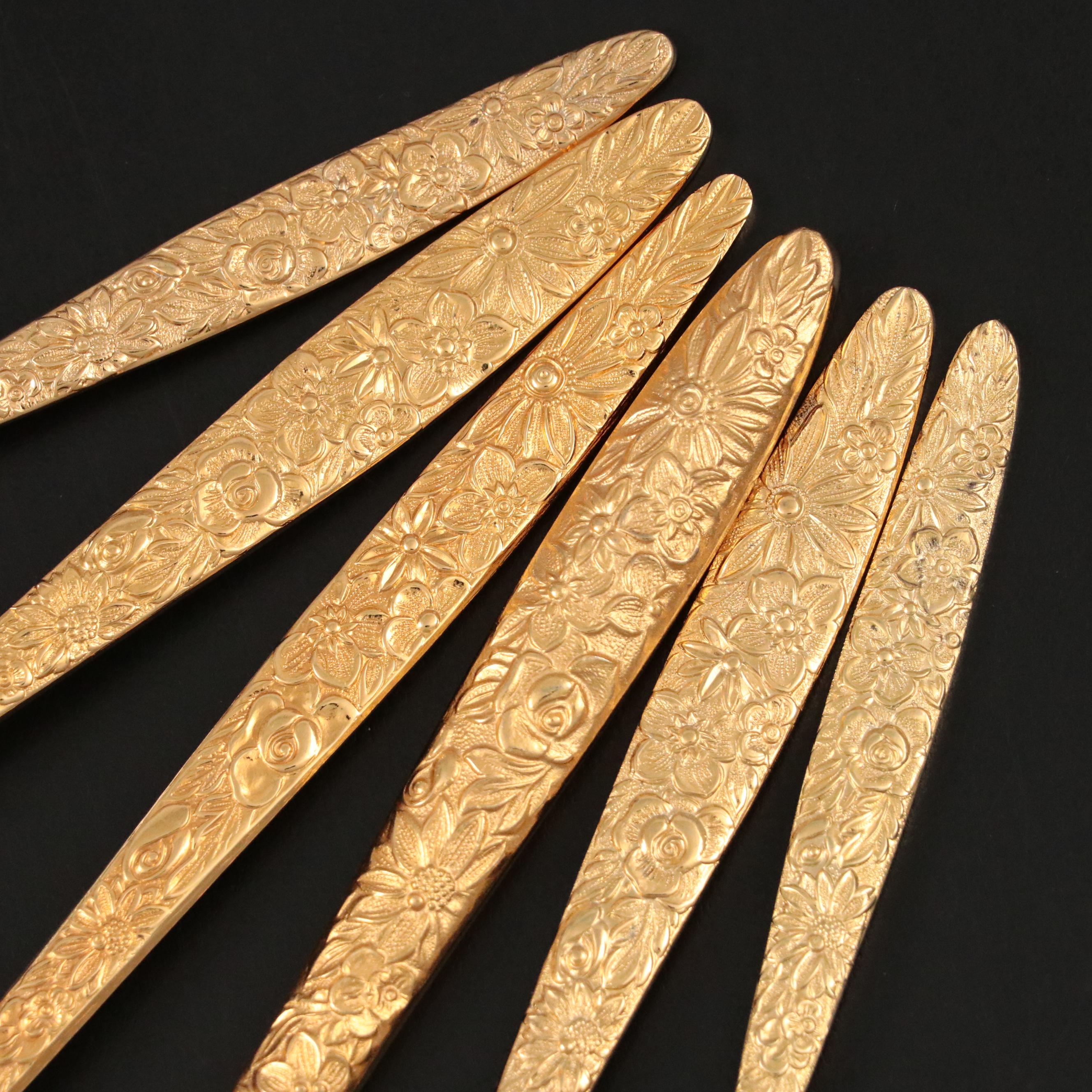 Stanley Roberts "Golden Bouquet" Stainless Steel Flatware