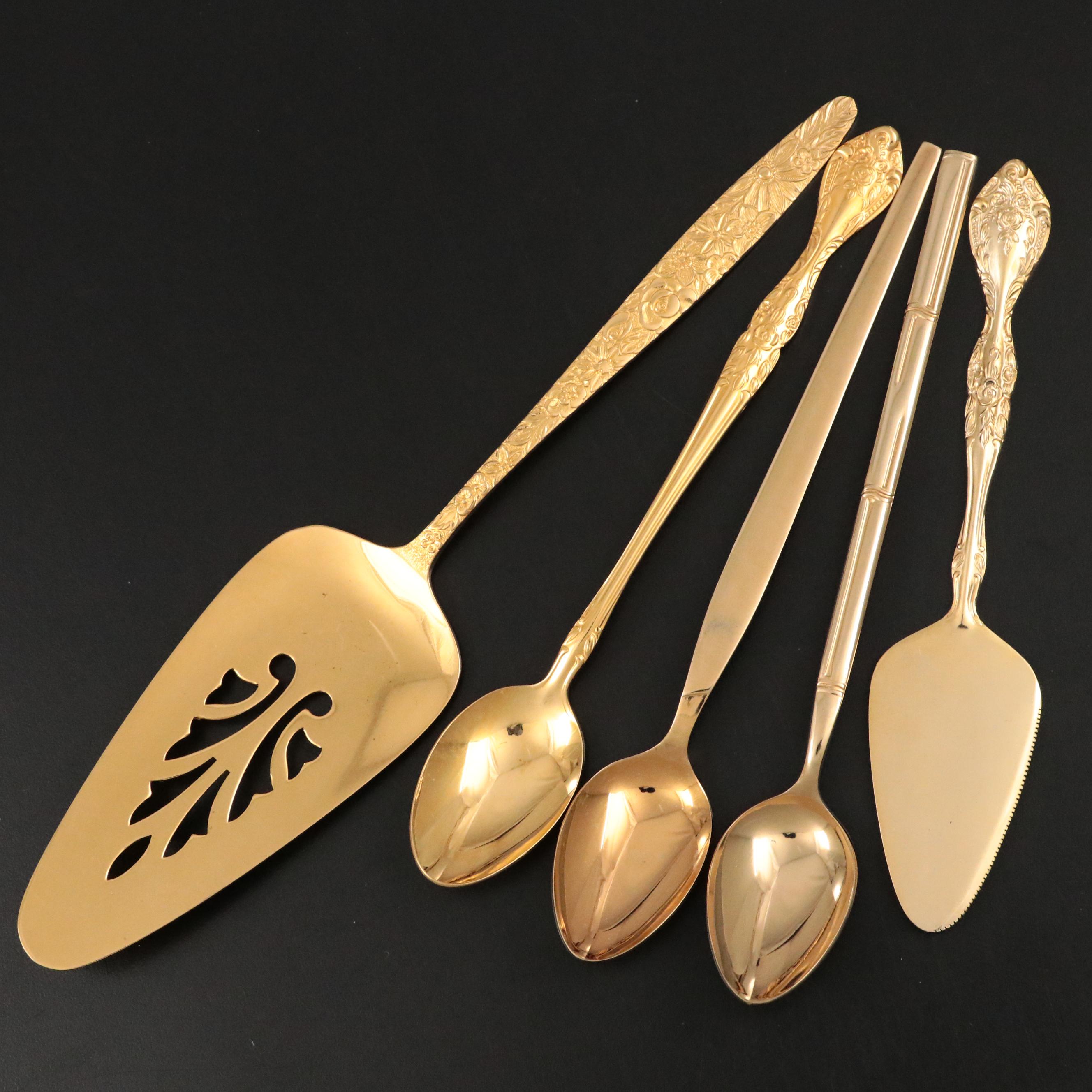 Stanley Roberts "Golden Bouquet" Stainless Steel Flatware