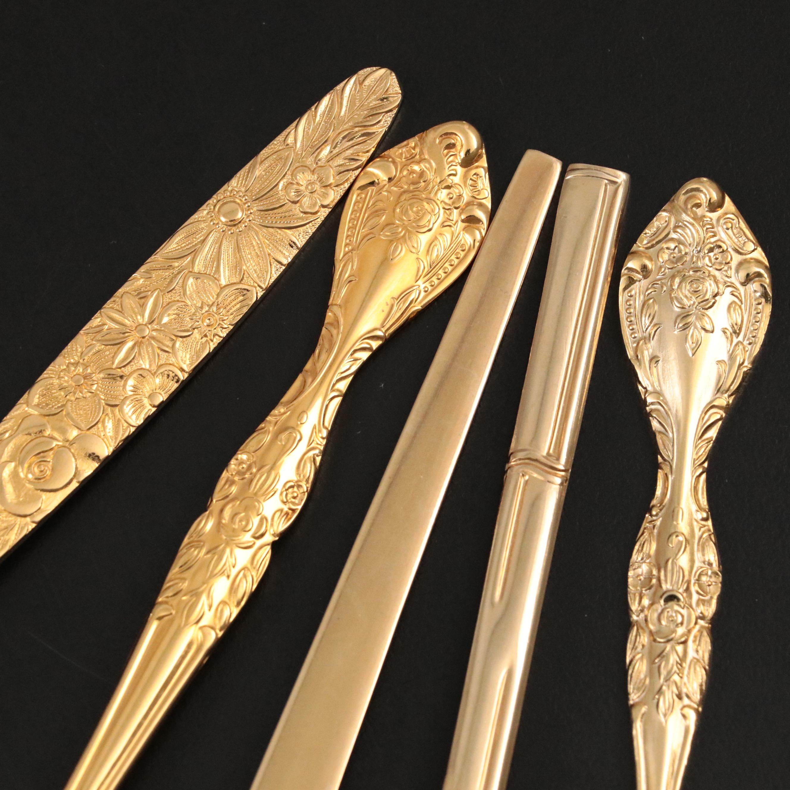 Stanley Roberts "Golden Bouquet" Stainless Steel Flatware