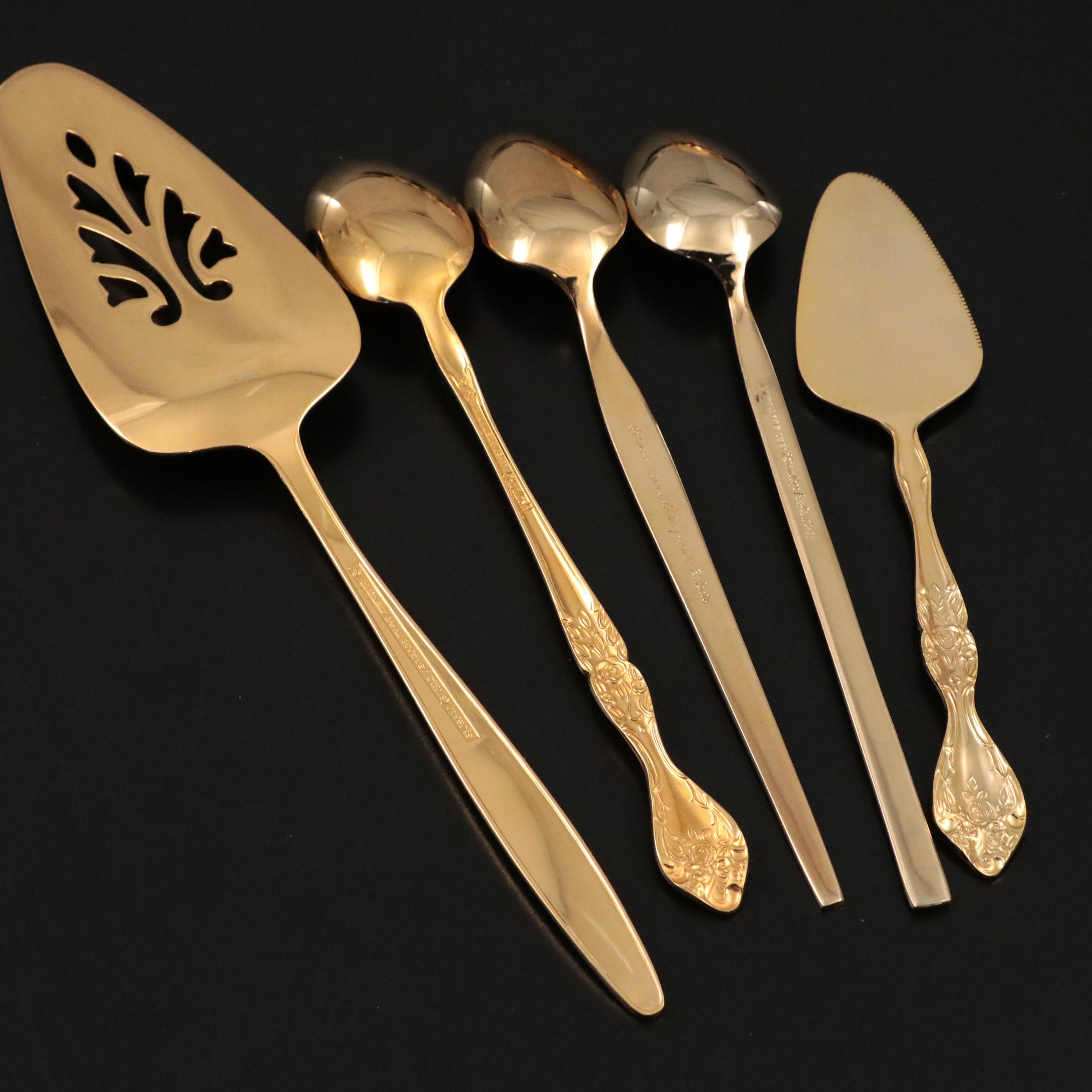 Stanley Roberts "Golden Bouquet" Stainless Steel Flatware