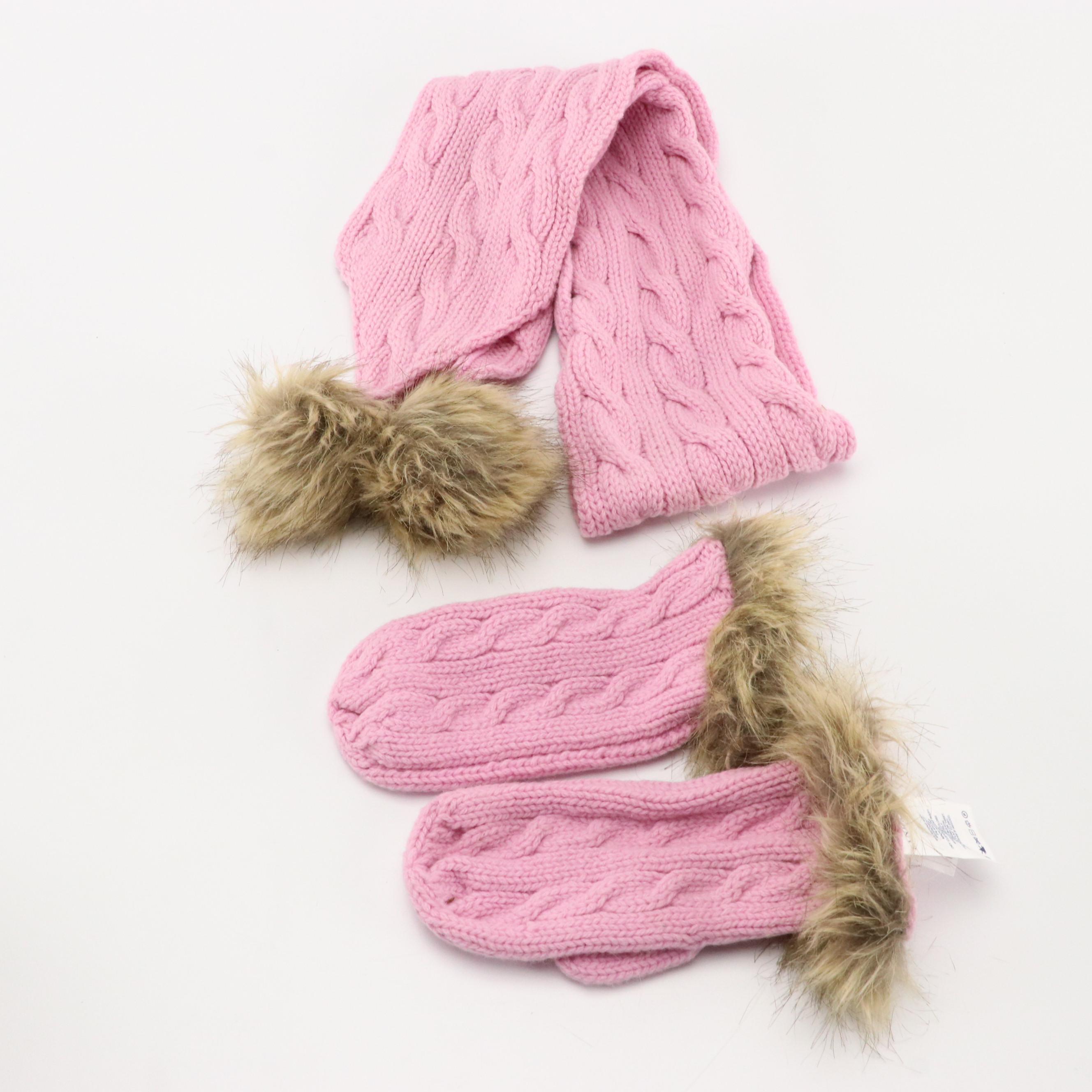 Neiman Marcus Fox Fur Trim Gloves, Other Tanuki Fur/Leather Trapper Hat, More